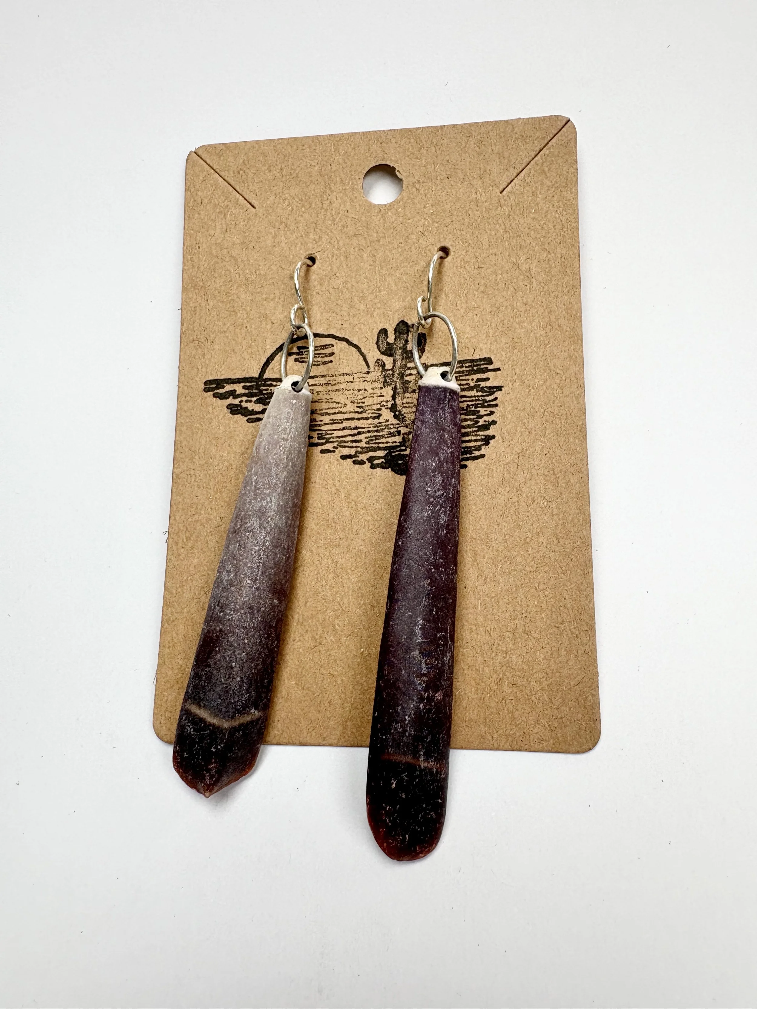 Sea Urchin Spine Earrings- large (2)