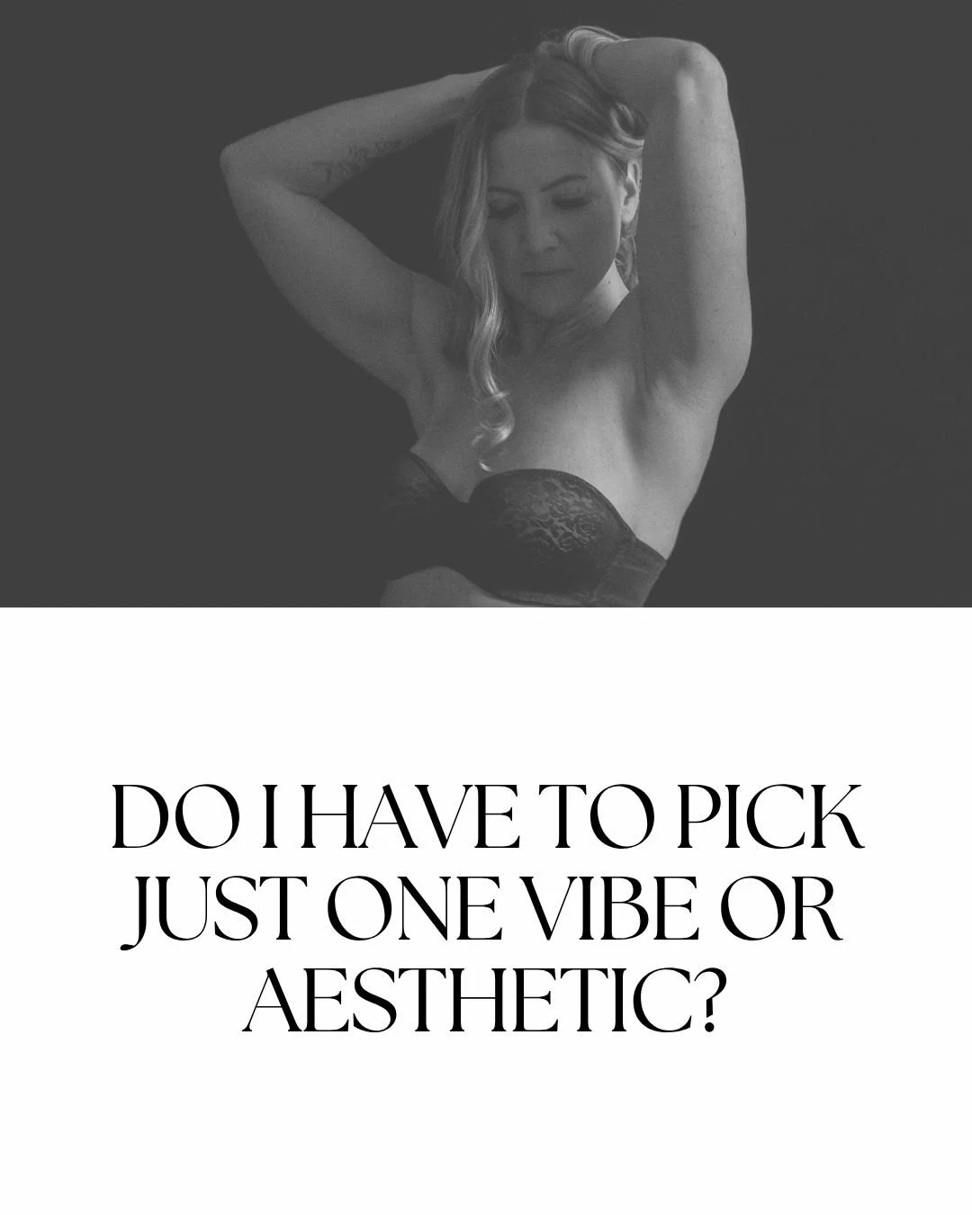 Do I have to pick just one vibe or aesthetic?
Nope. You can shift halfway through. We can go from cozy to edgy, from quiet to bold. You contain multitudes, and we can photograph all of them.
Ready to book your photo session?
Amy Ciscool Photography