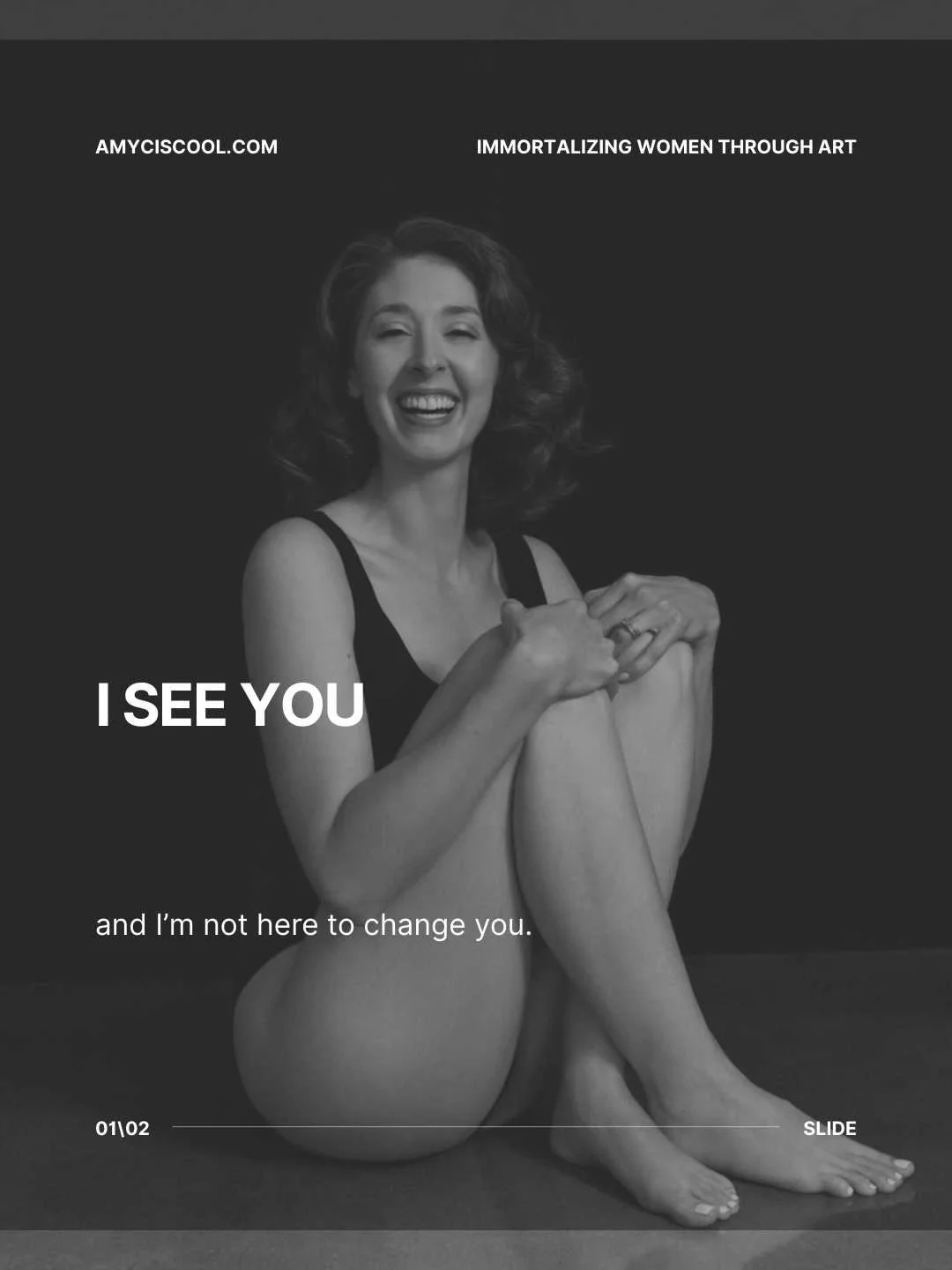 I see you and I'm not here to change you. I&rsquo;m here to reflect back the light I see in you, so you can see it too. Especially the parts you may have learned to overlook. My intention in photographing women has always been rooted in the idea that