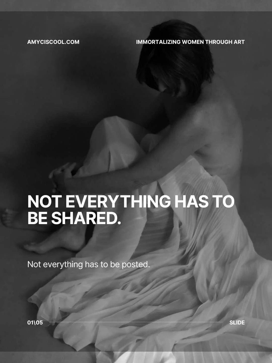 Not everything has to be shared or posted. Some things only live in your home on your walls or in an album you open privately. It&rsquo;s about memory, and memory is personal. This is something that you&rsquo;re doing for you.

Honestly, some of the 