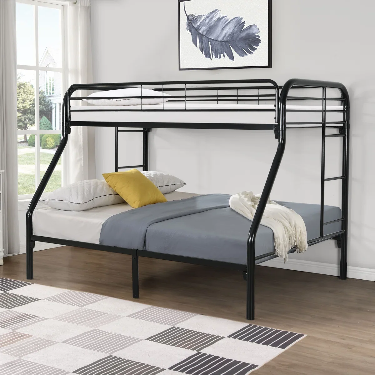 7537 Metal Bunk Bed - TWIN-FULL