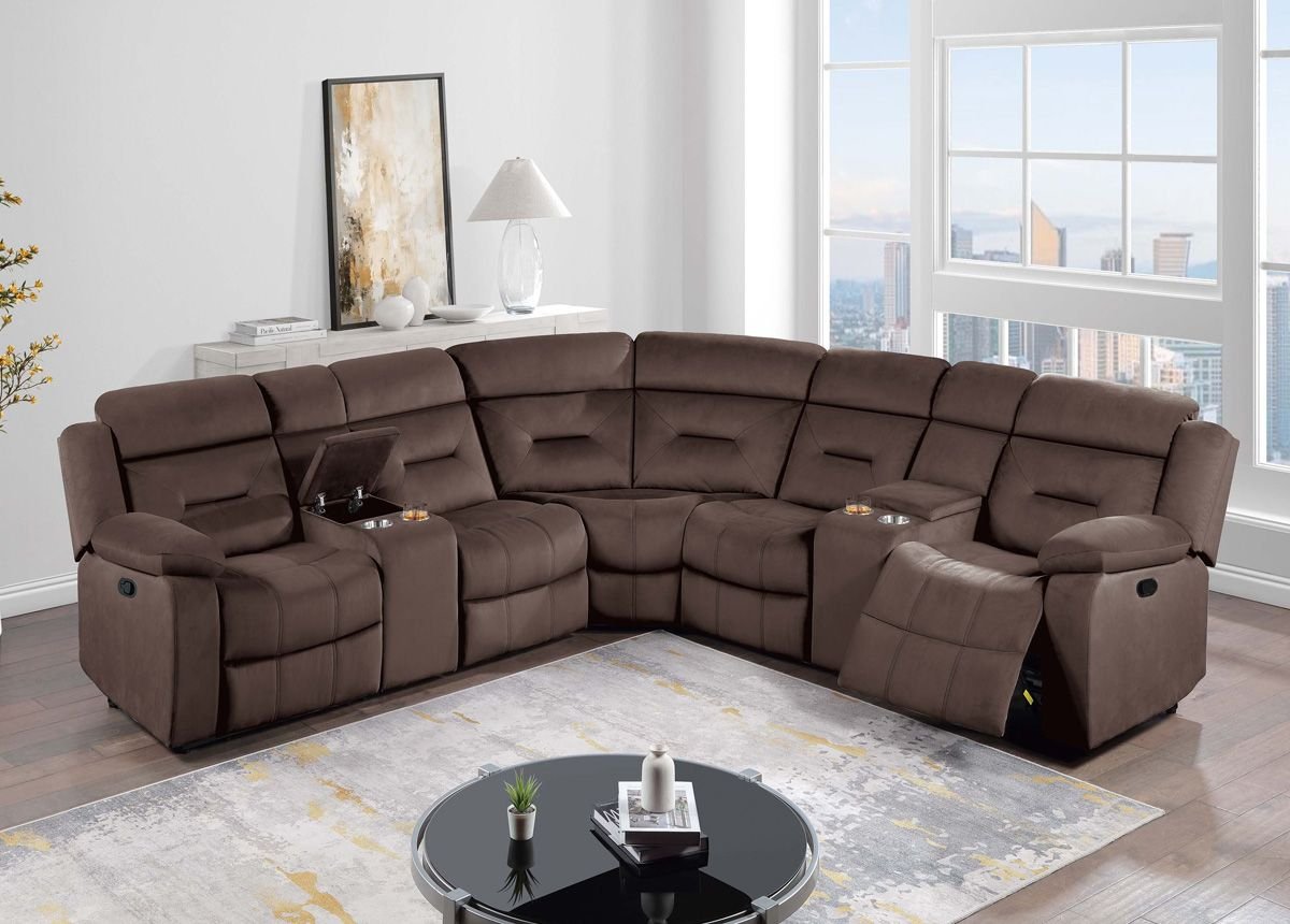 Aggy’s Brown Sectional