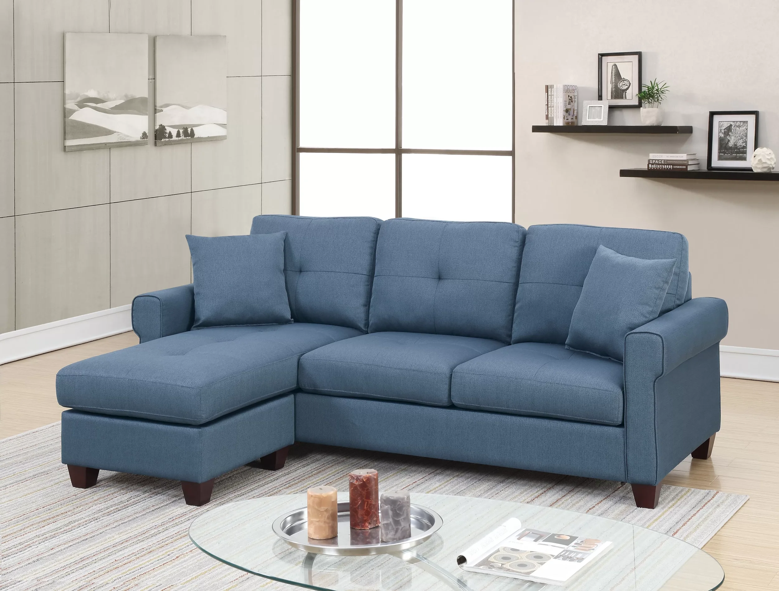 F6573  2-Pcs Sectional Sofa