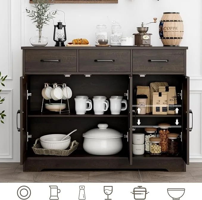 HOSTACK  42.5'' Kitchen Buffet Cabinet