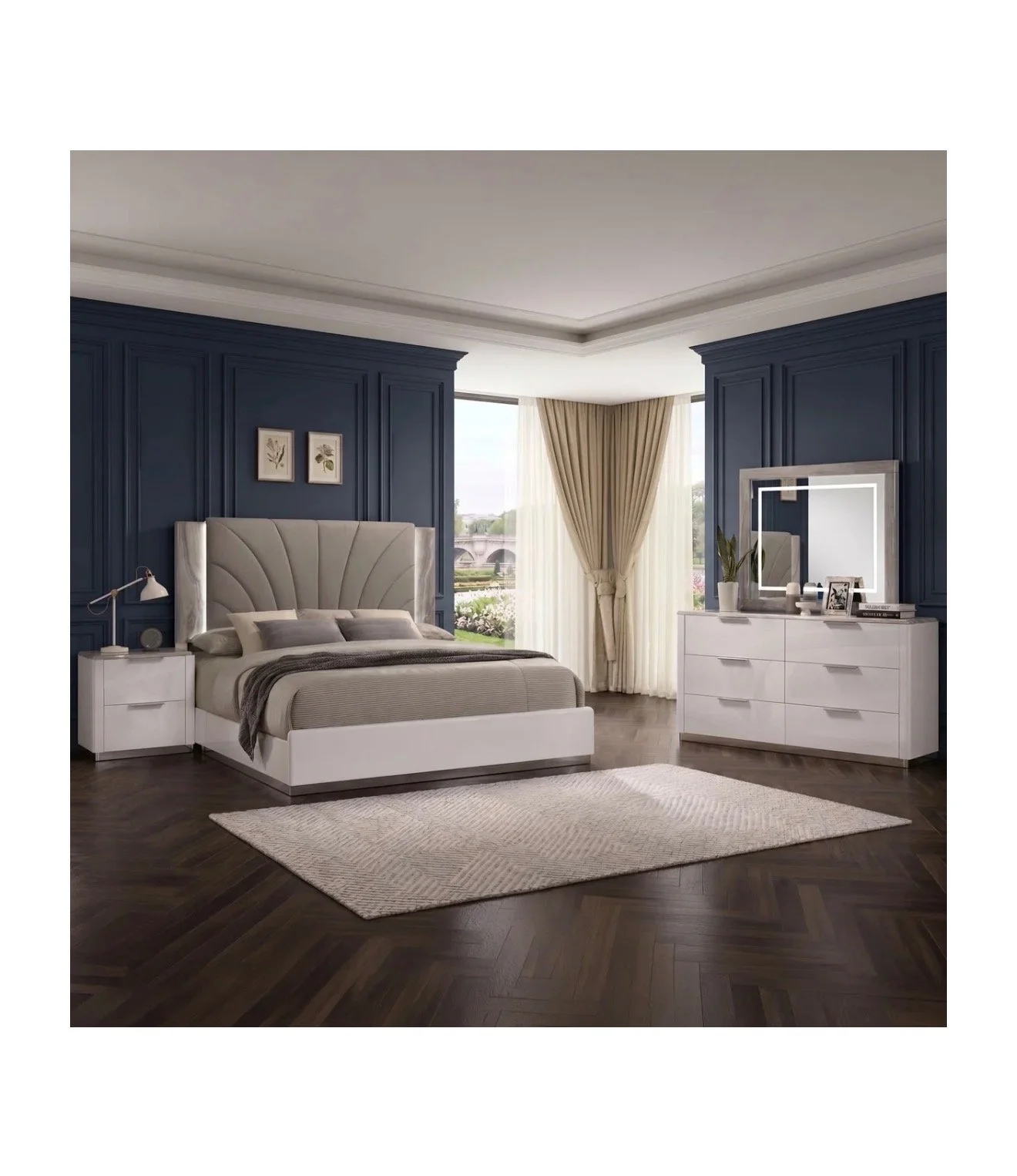 Jazz Modern  4pc Bedroom Set
