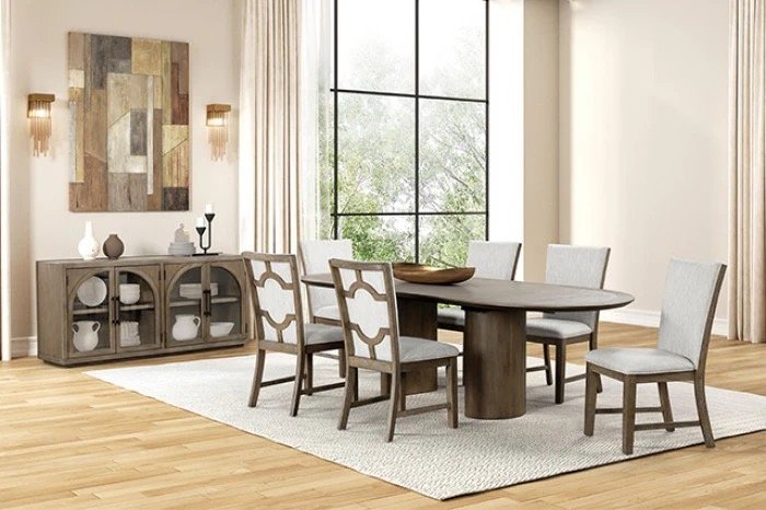 9 PC DINING TABLE SET FM3411AK-OT-9PC
