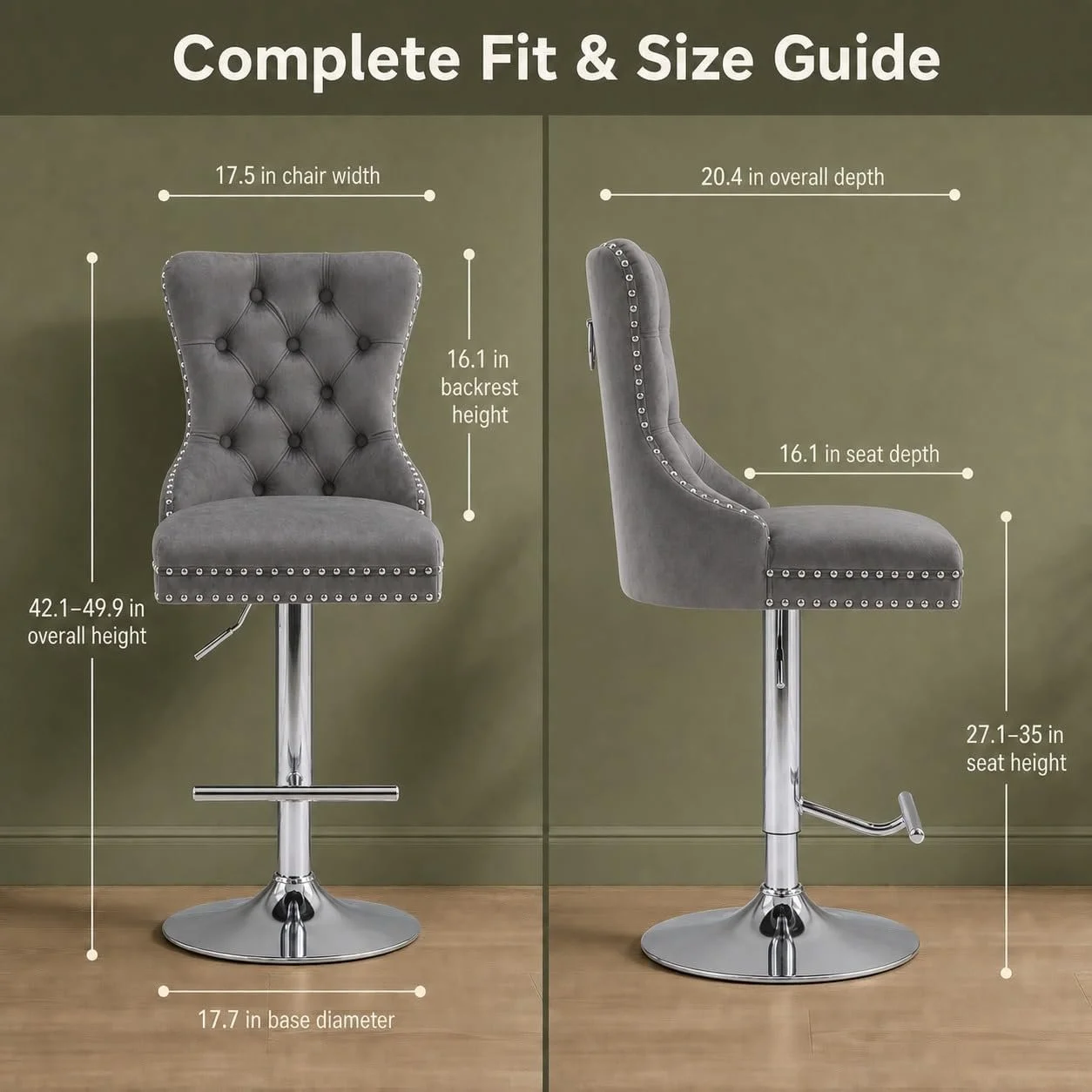 ZenNook Bar Stools Set Of 4