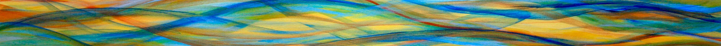 Color Party 3 - You can have an original piece of art on your table! This table runner is painted with acrylic on thick 100% cotton duck canvas. It is has a protective polymer coating, making it water and stain resistant, and easy to clean with a dam