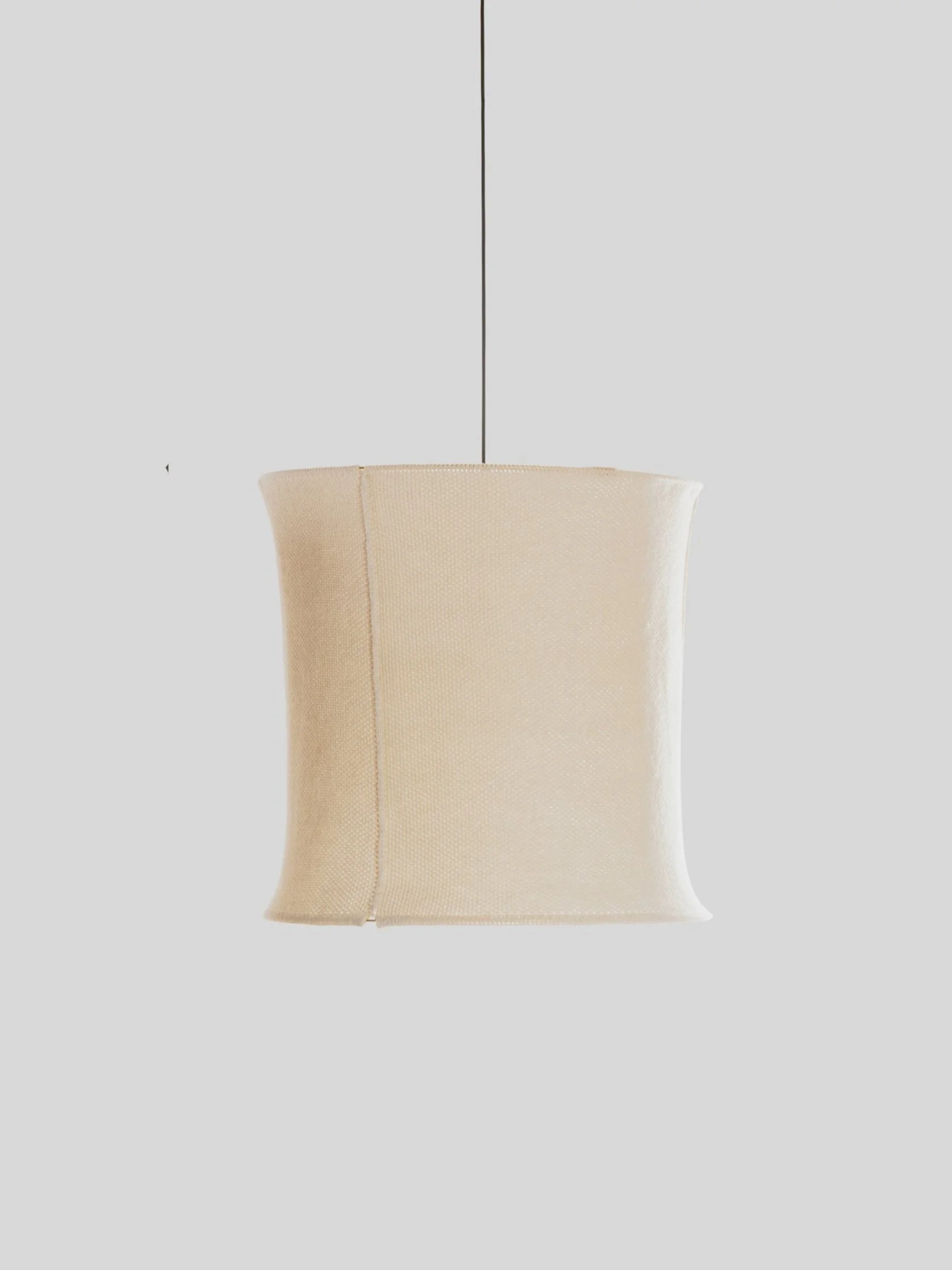 Wool Hoop 60L pendant light, New Zealand–made acoustic lighting
