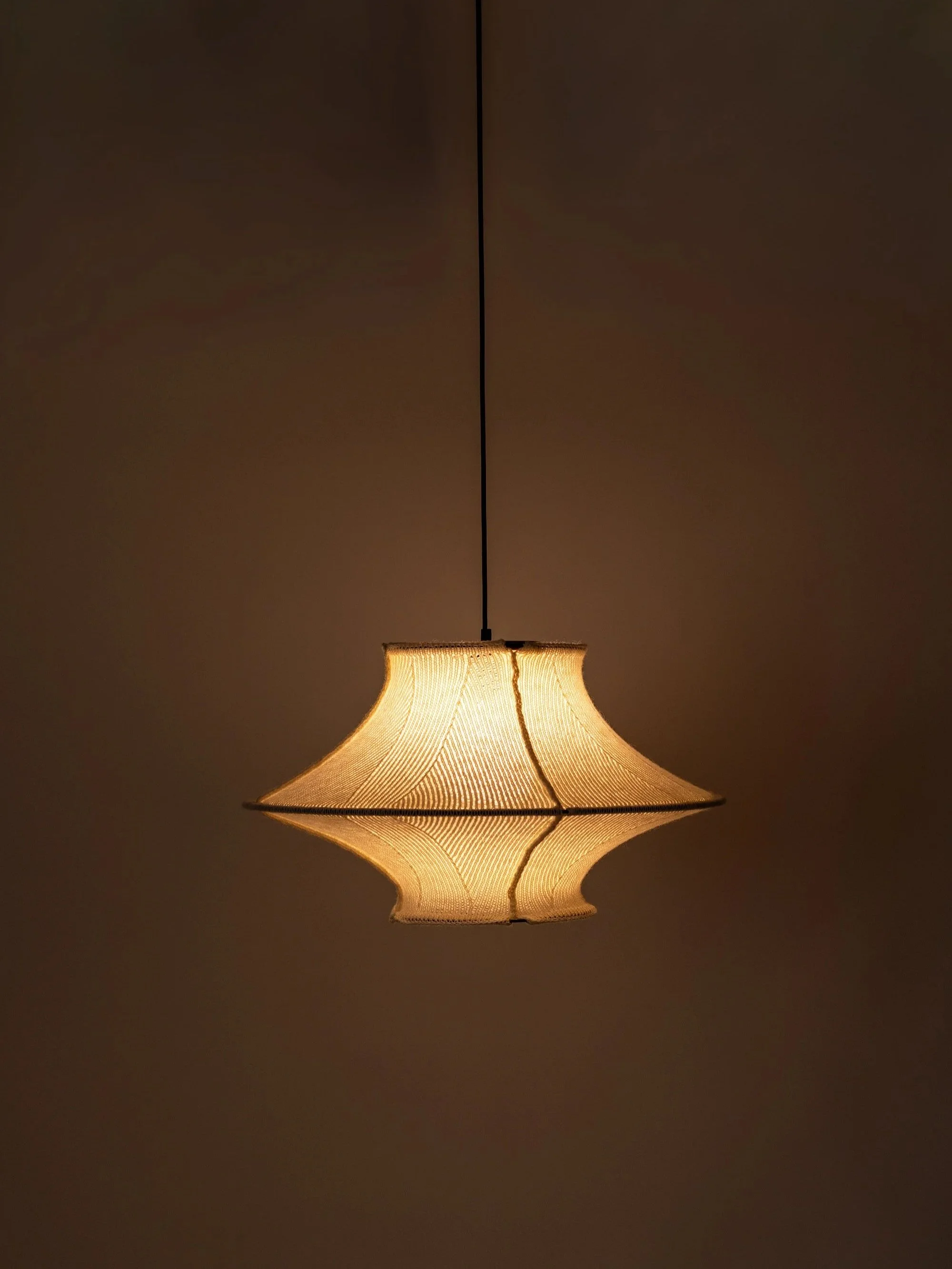 Hiwa 60 pendant light, New Zealand–made acoustic lighting