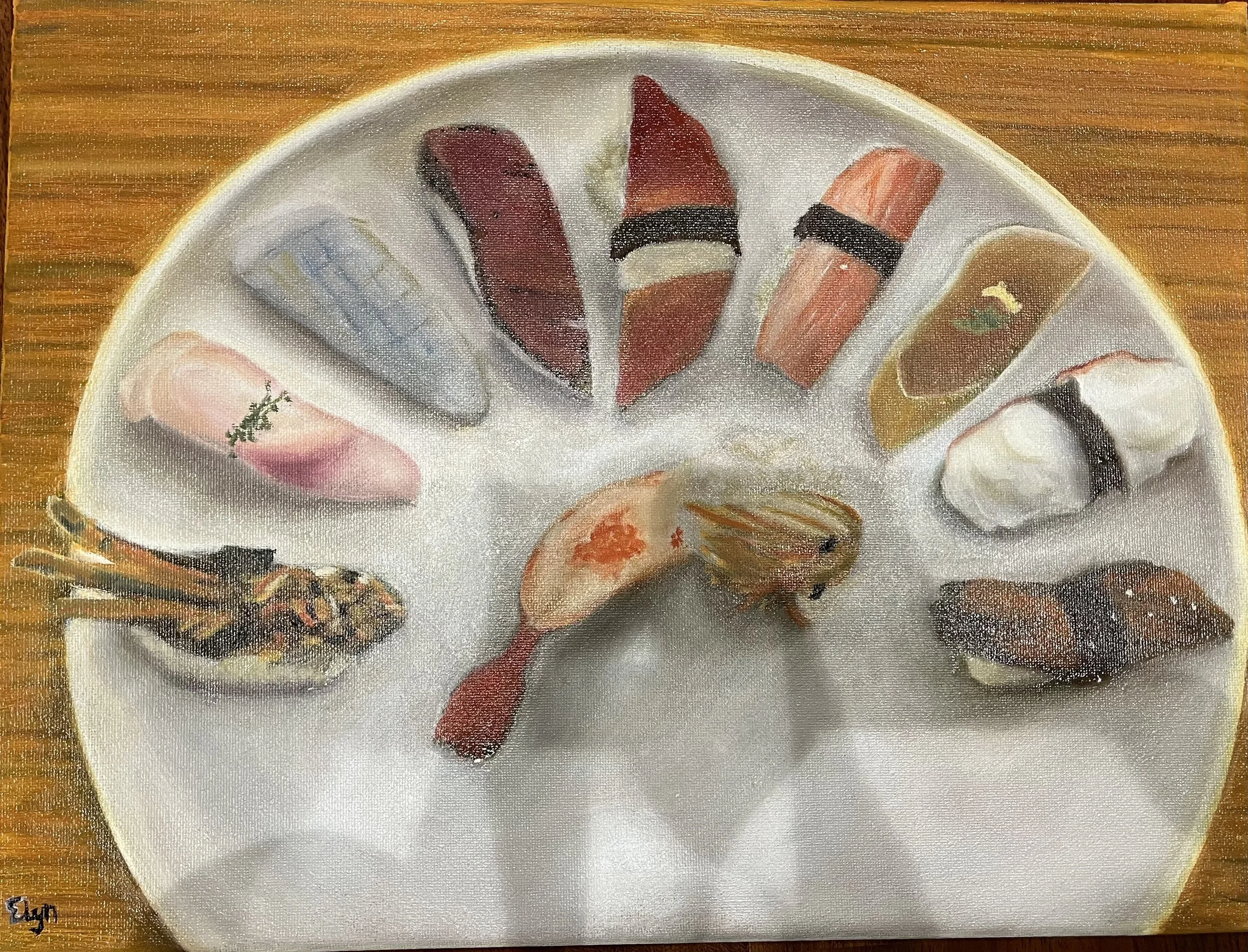 "Sushi Plate" by Elyn Zhang
