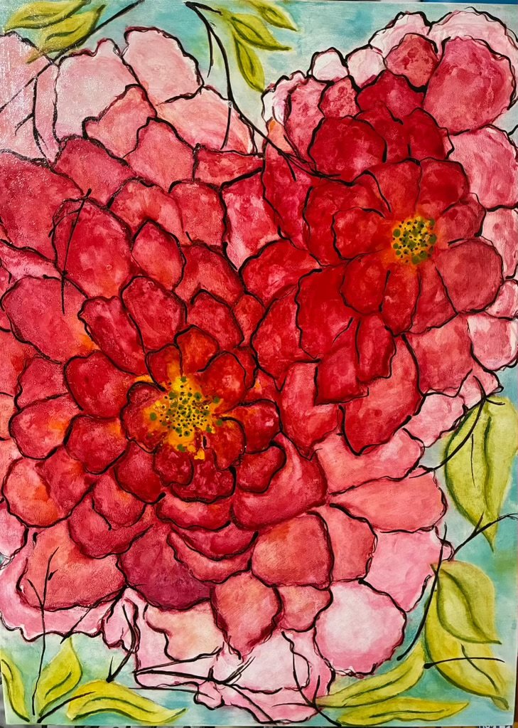 "Really Big Pink Flowers" by Mickey Deel