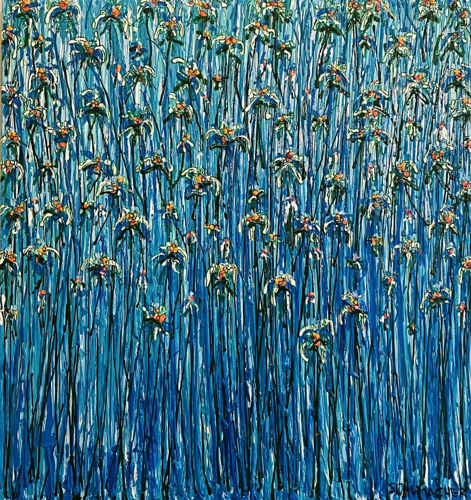 "Azul En La Jardin" by Margaret Rehwinkel