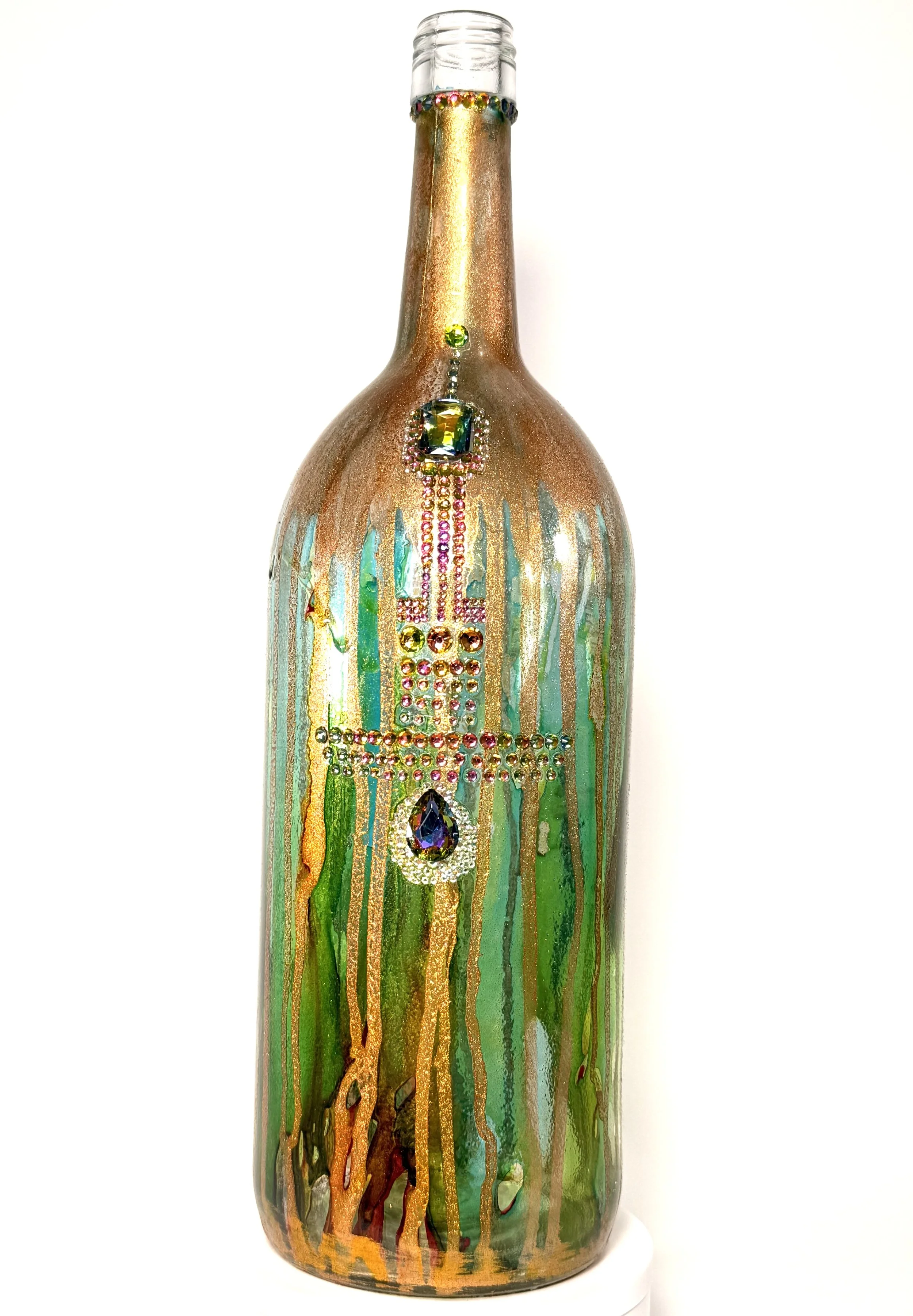 "Nizhoni" Glass Bottle by Jennifer Krips
