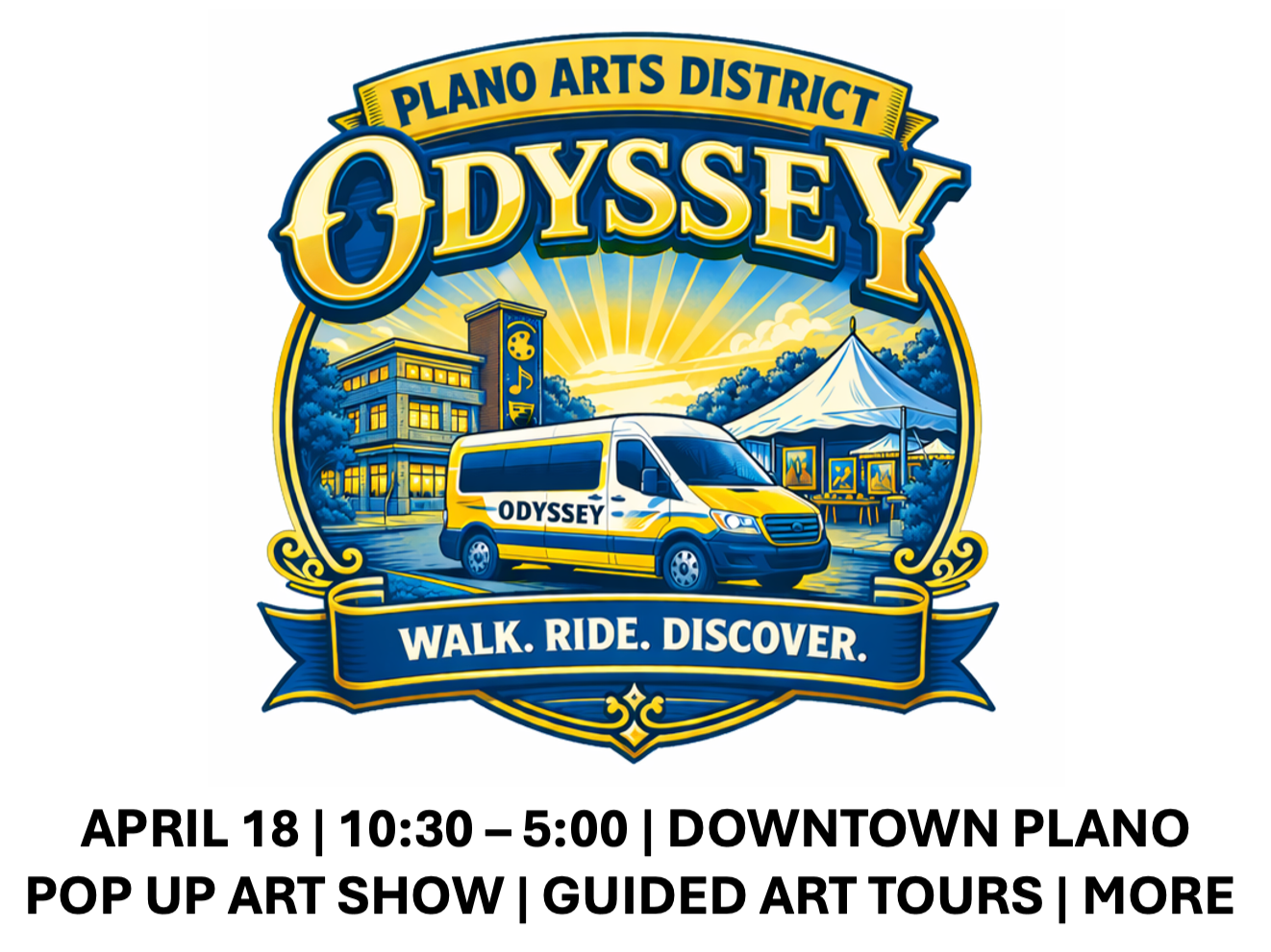Plano Arts District Walk, Ride, Discover Tour