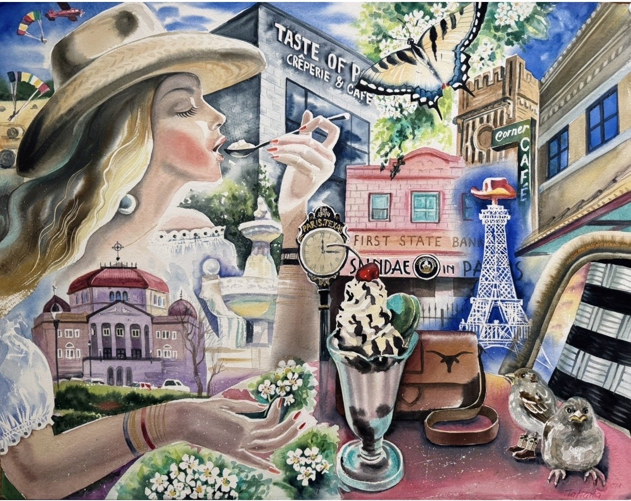 "Summer  day in Paris" by Tatiana Murray