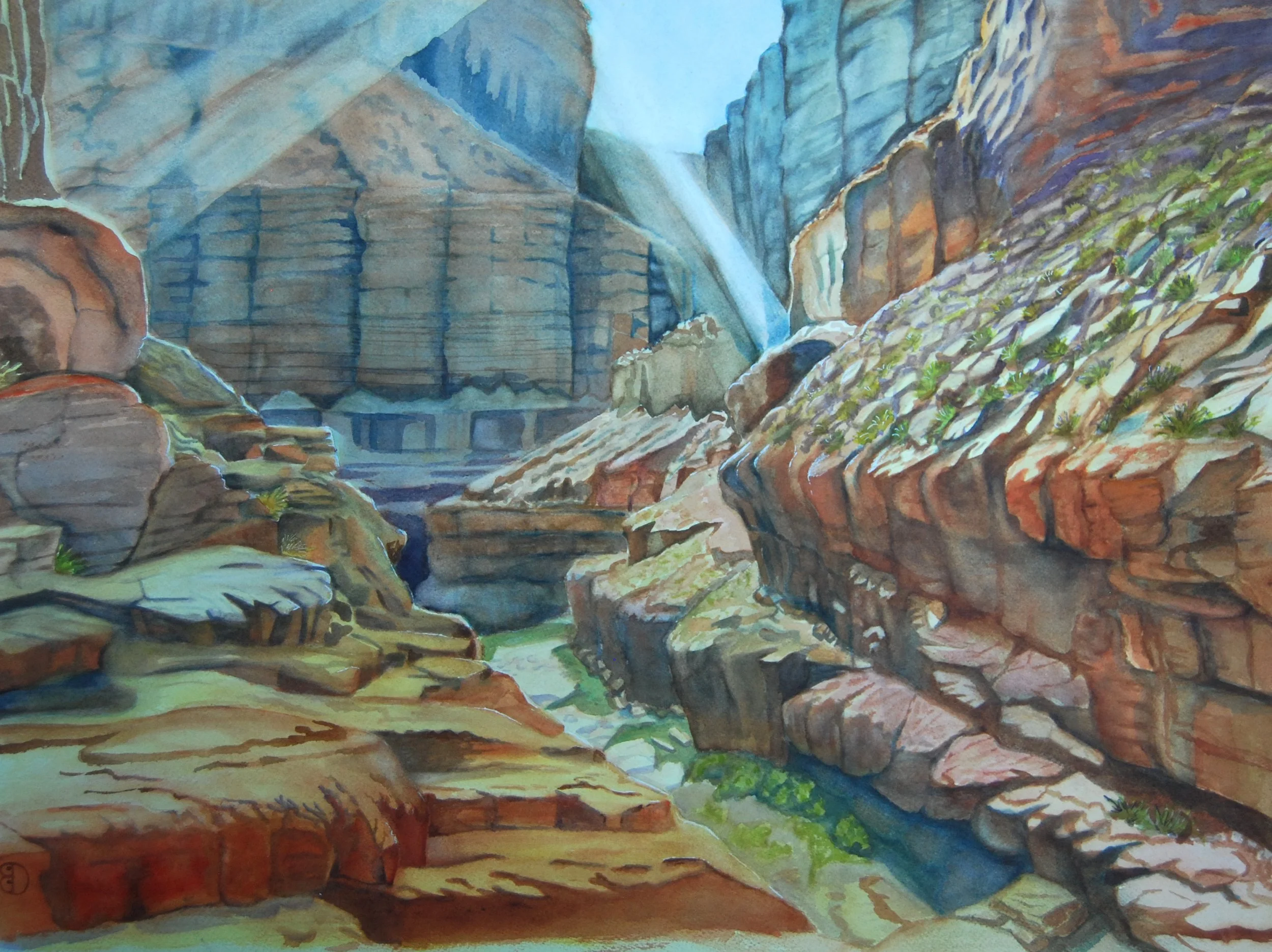 "Daybreak in Upper North Canyon" by Barbara Dubovsky