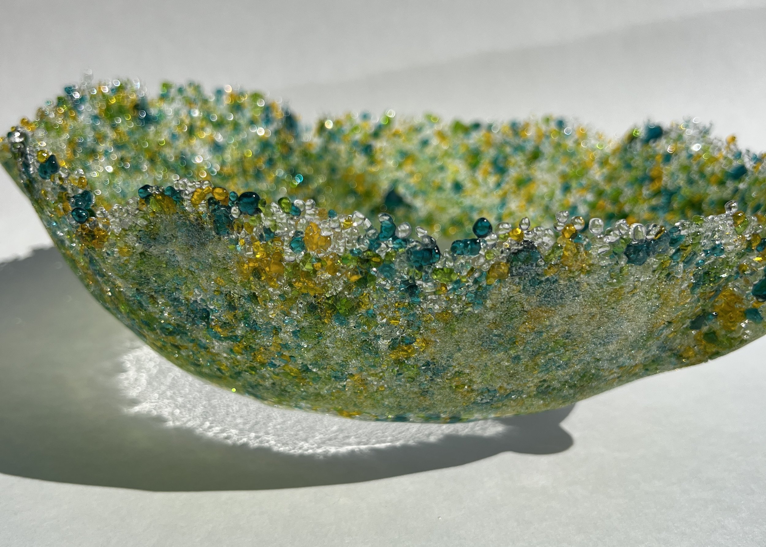 "SpringPeaMari Chipped Ice Bowl" by Sandy Drexel