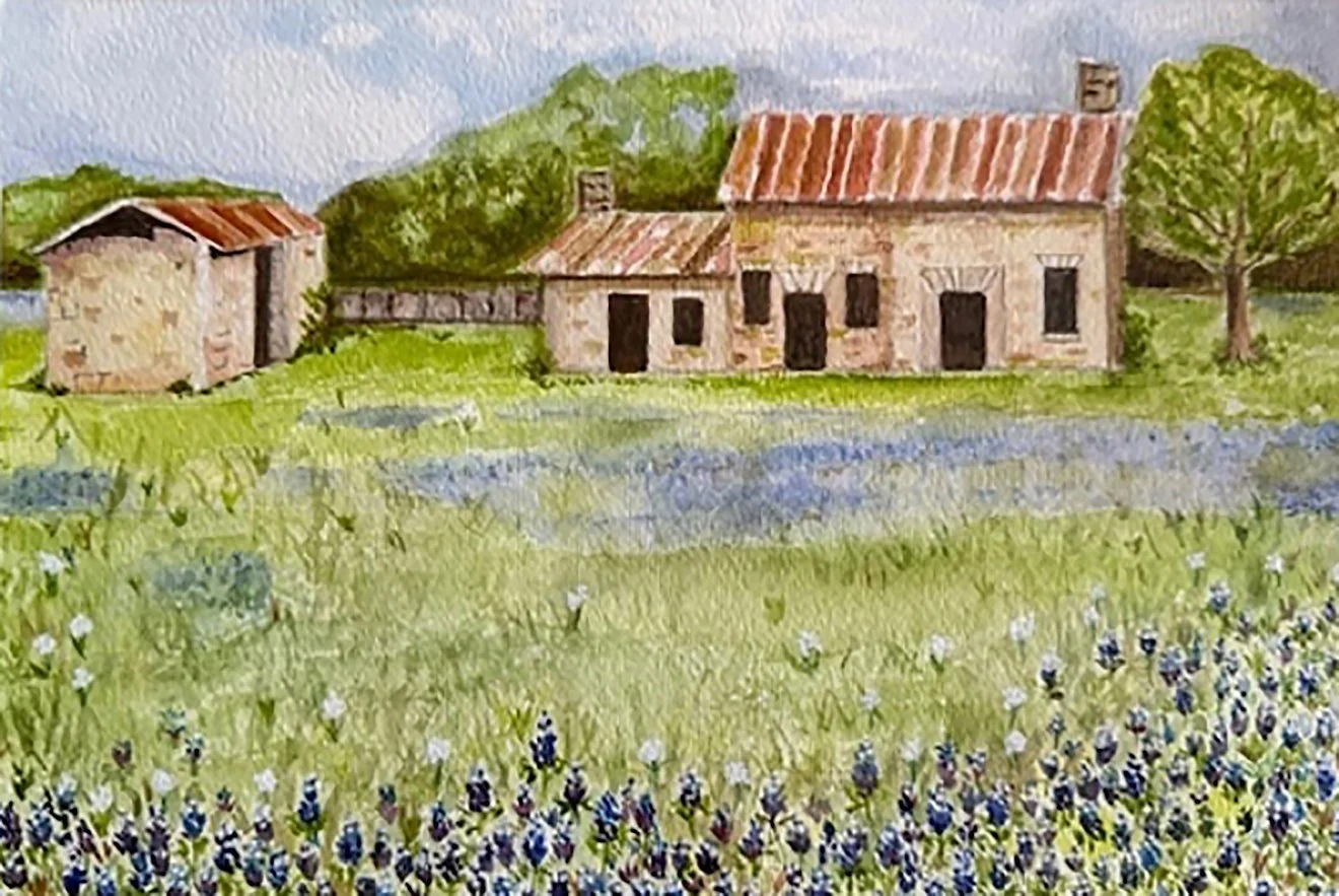 "Bluebonnet House" by Margaret Dickel
