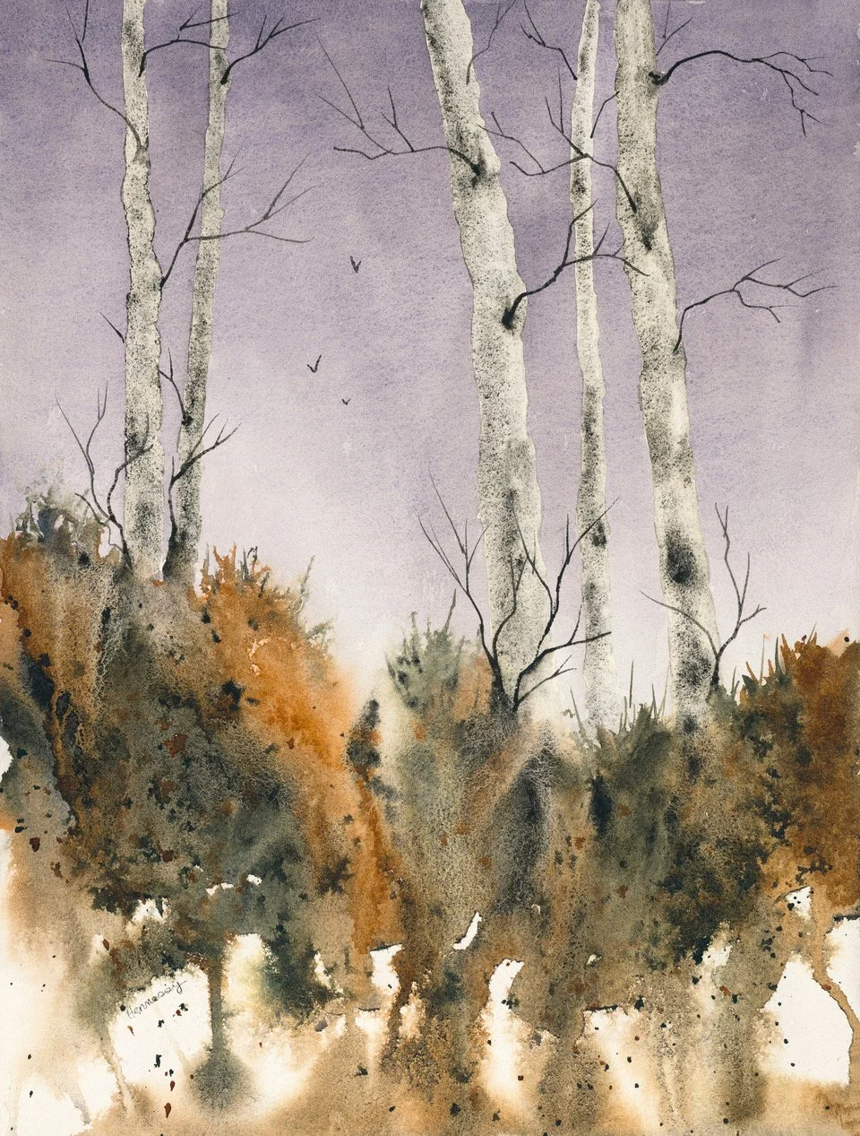 "Birds & Birches" by Terri Hennessy