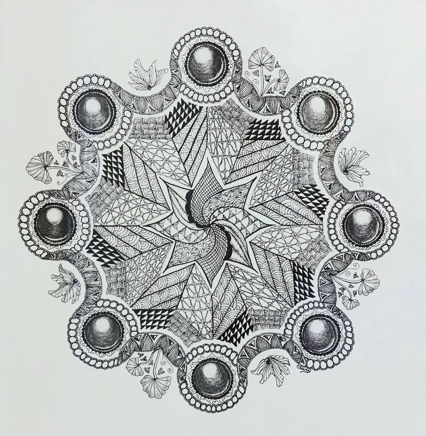"Orbs Mandala" by Linda Clary