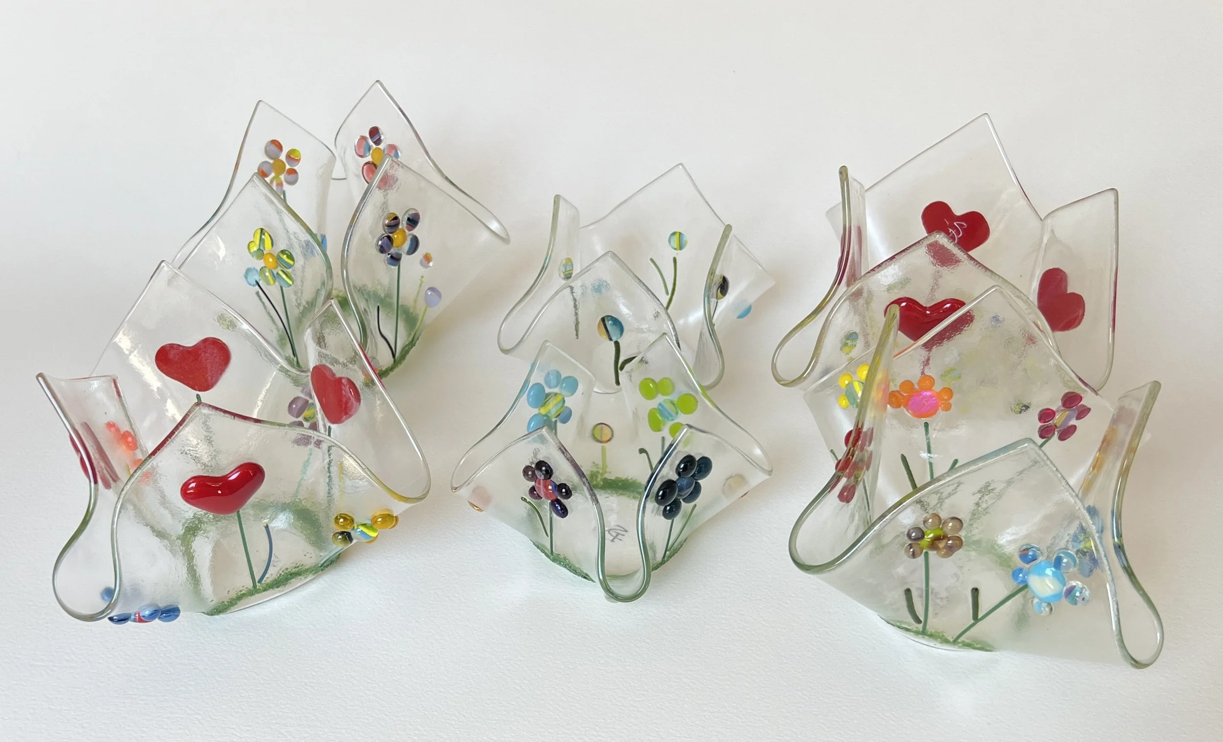 "Hearts and Flower Vases" by Sandy Drexel