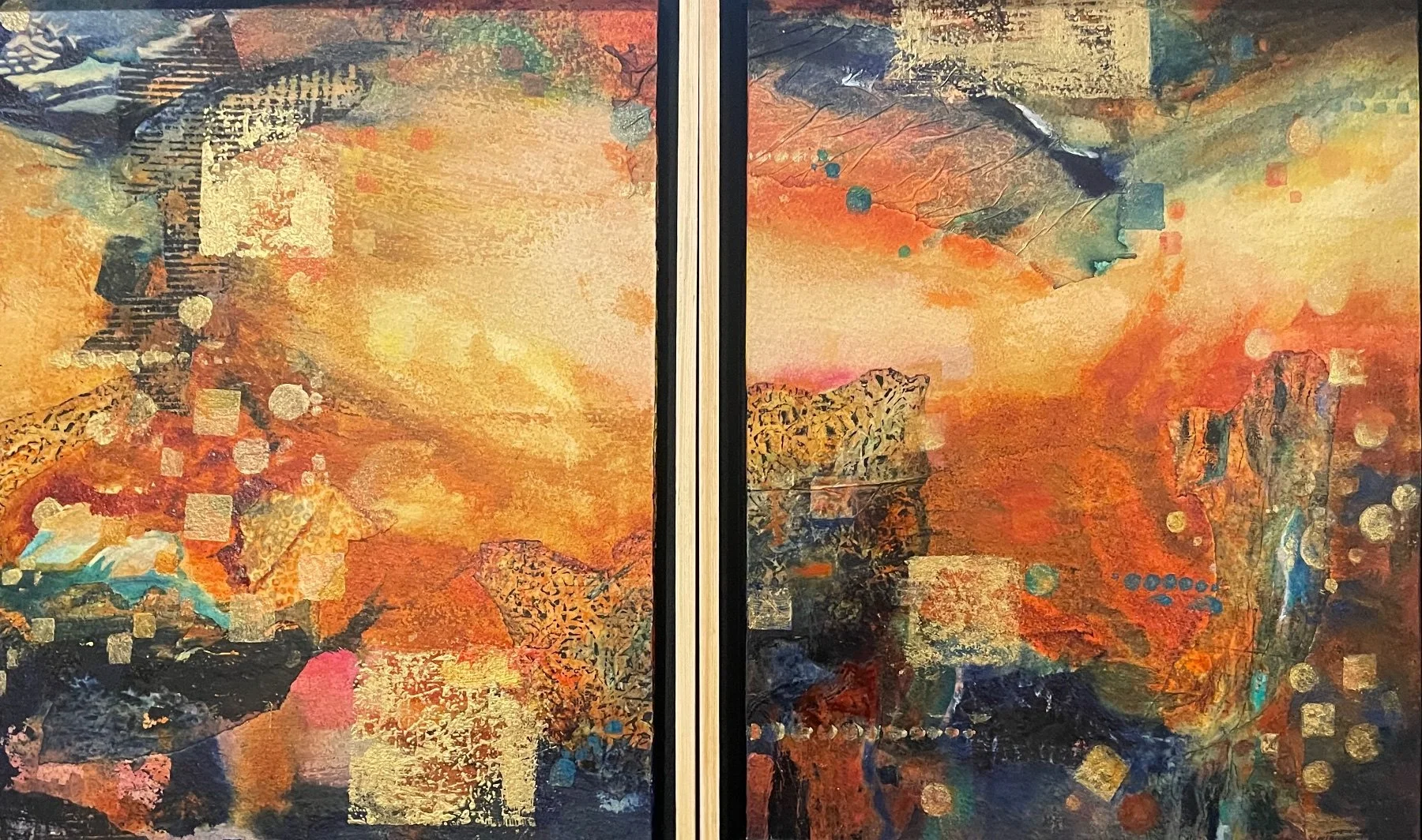 "Cosmic 1 and 2" by Judith Pafford