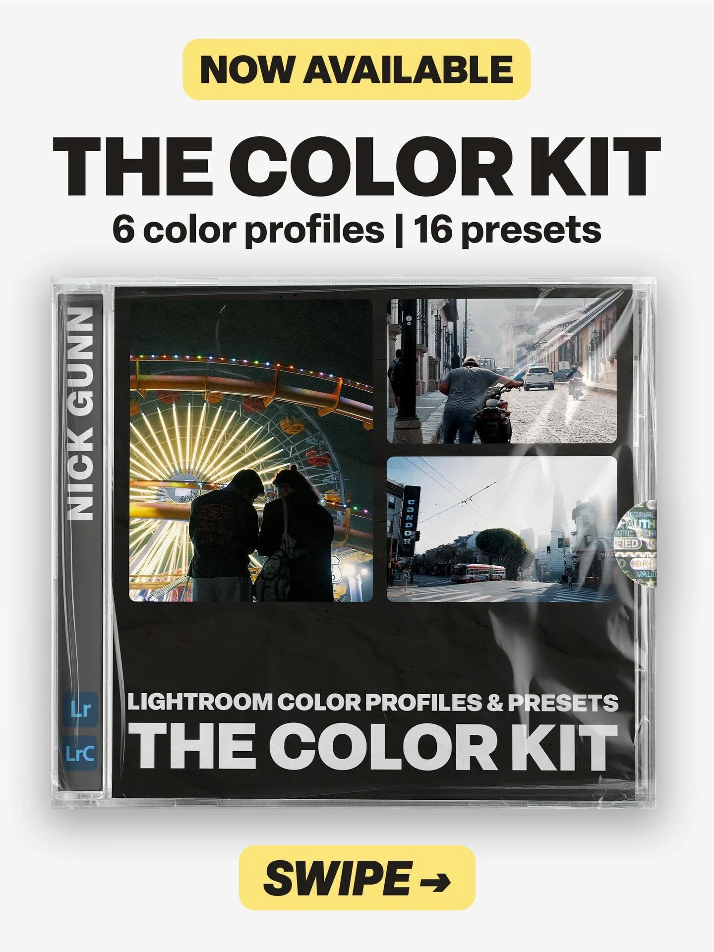 Lightroom presets are a gamble. The Color Kit is a tool.

Instead of slider values, the Color Kit uses .xmp color profiles that change the look of your photos before you make a single adjustment. The profiles handle the heavy lifting, while the inclu