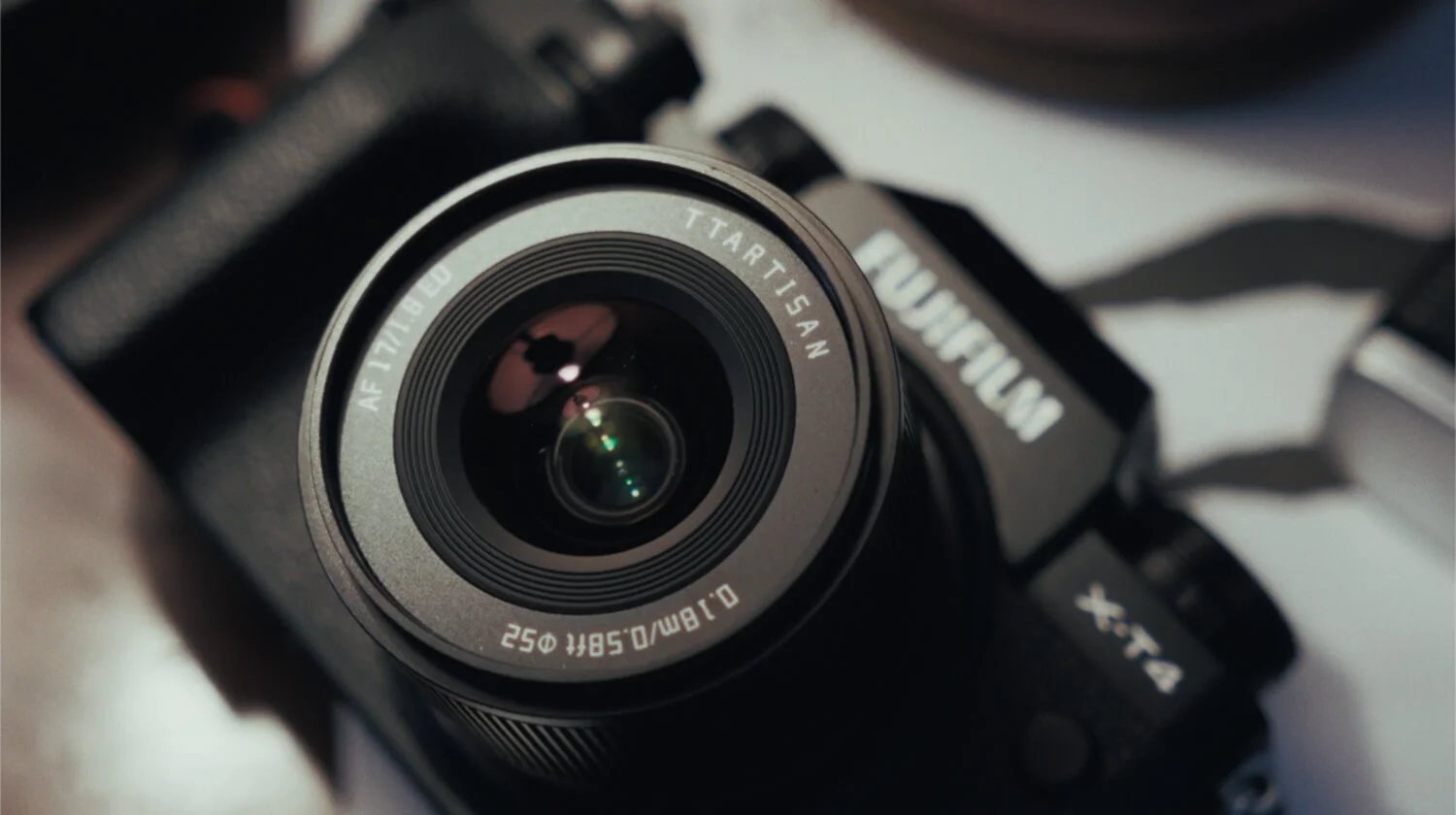 ttartisan 17mm on x-t4 laying on a table