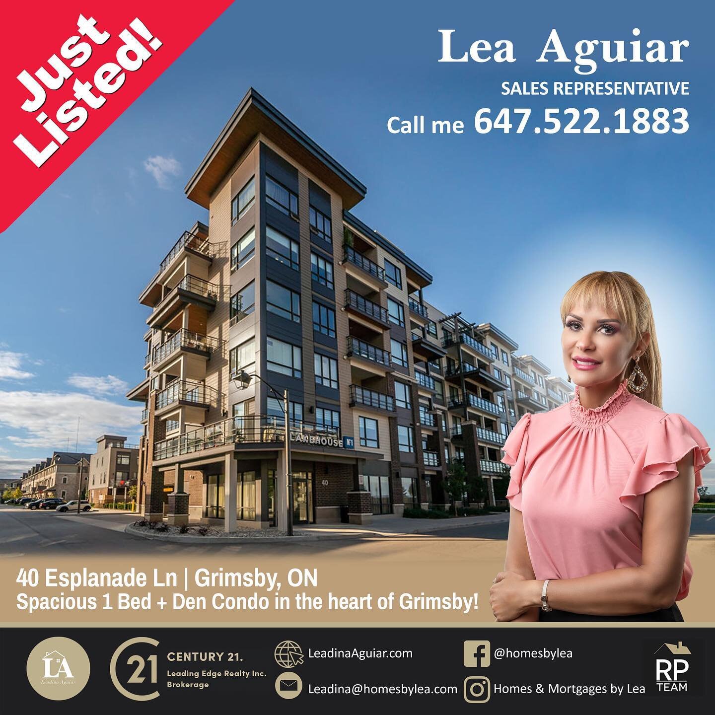 🔥🔥🔥𝙅𝙐𝙎𝙏 𝙇𝙄𝙎𝙏𝙀𝘿 🔥🔥

Welcome to this spectacular 1 Bed + Den Unit, Grimsby !!!! 

✔️ Spacious Open Concept Layout 1 Bed + Den
✔️ Waterfront view
✔️ Easy access to Restaurants and Amenities 
✔️ Views Of The Lake
✔️ Highway access and wate