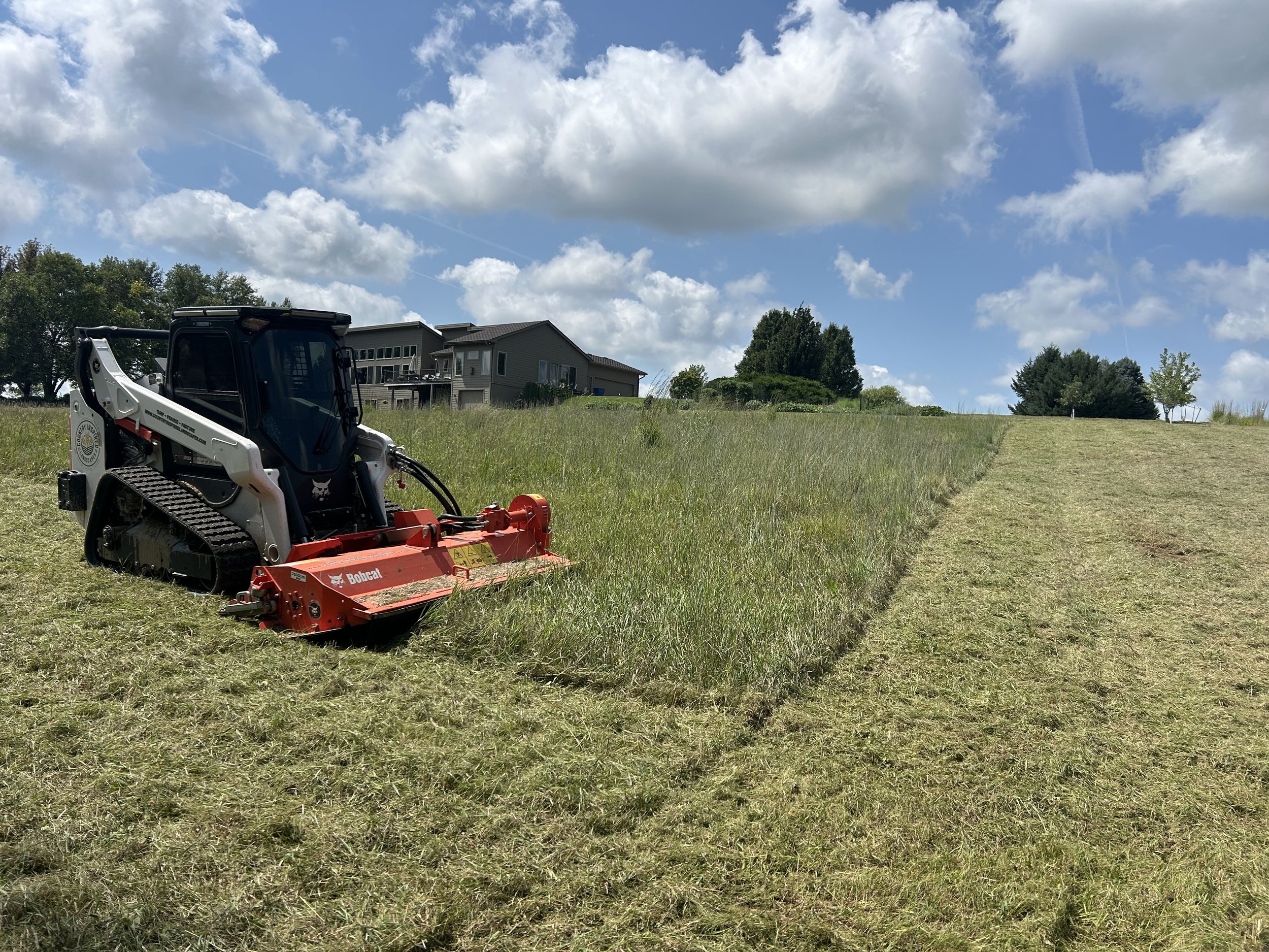 Residential and commercial flail mowing for native prairies, wildflowers, pastures and acreages