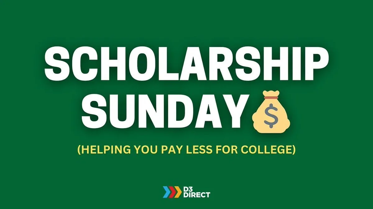 Scholarship Sunday