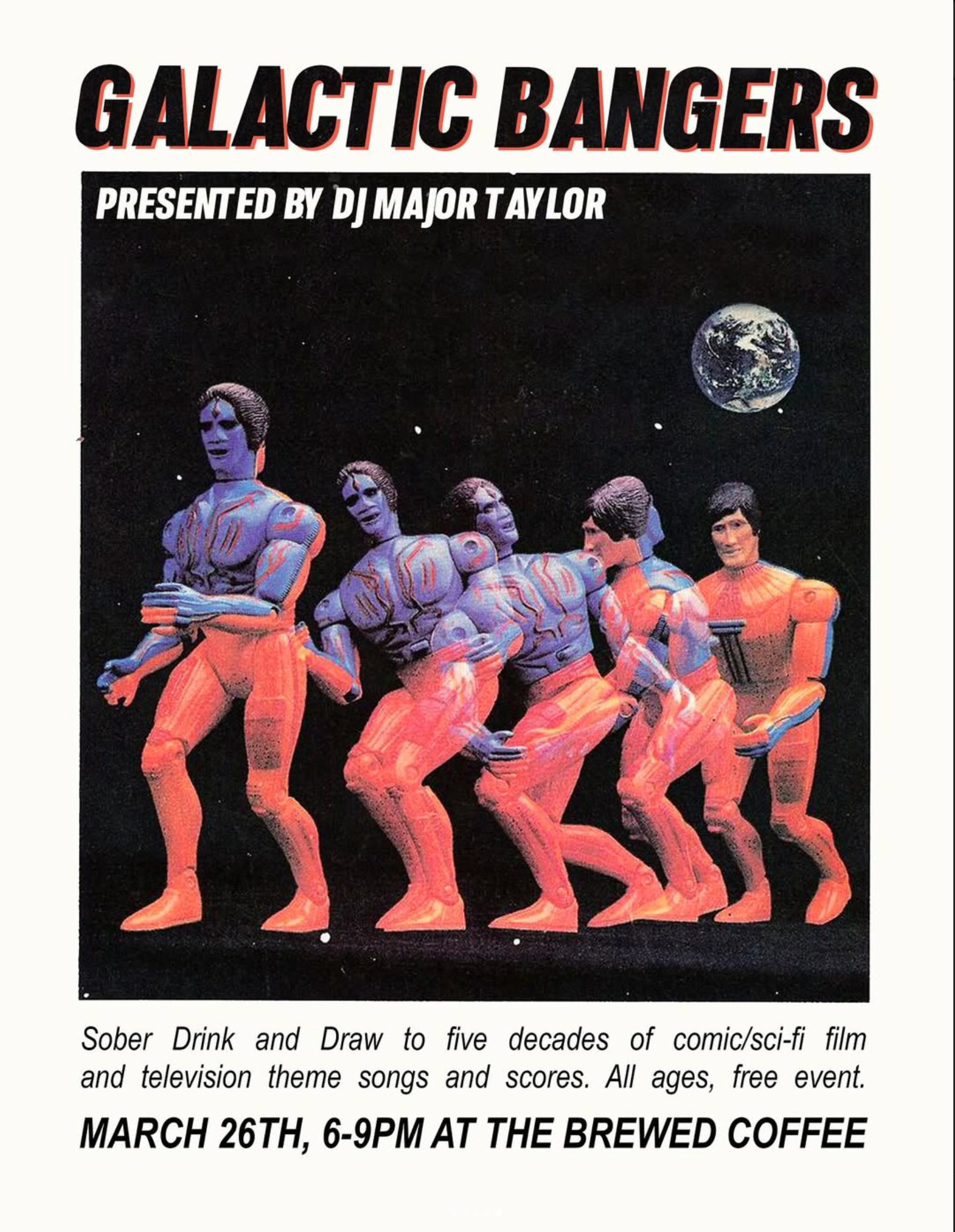 Galactic Bangers: DJ and N/A Drink and Draw 