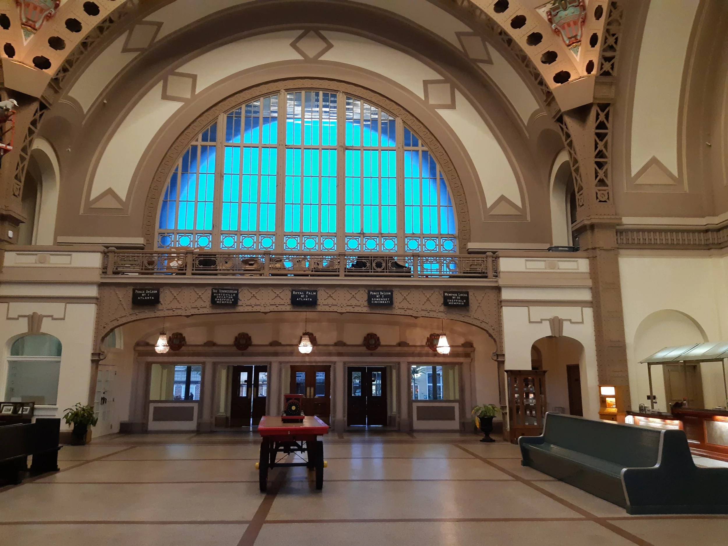 Chattanooga Choo Choo Hotel Lobby in Chattanooga, TN.