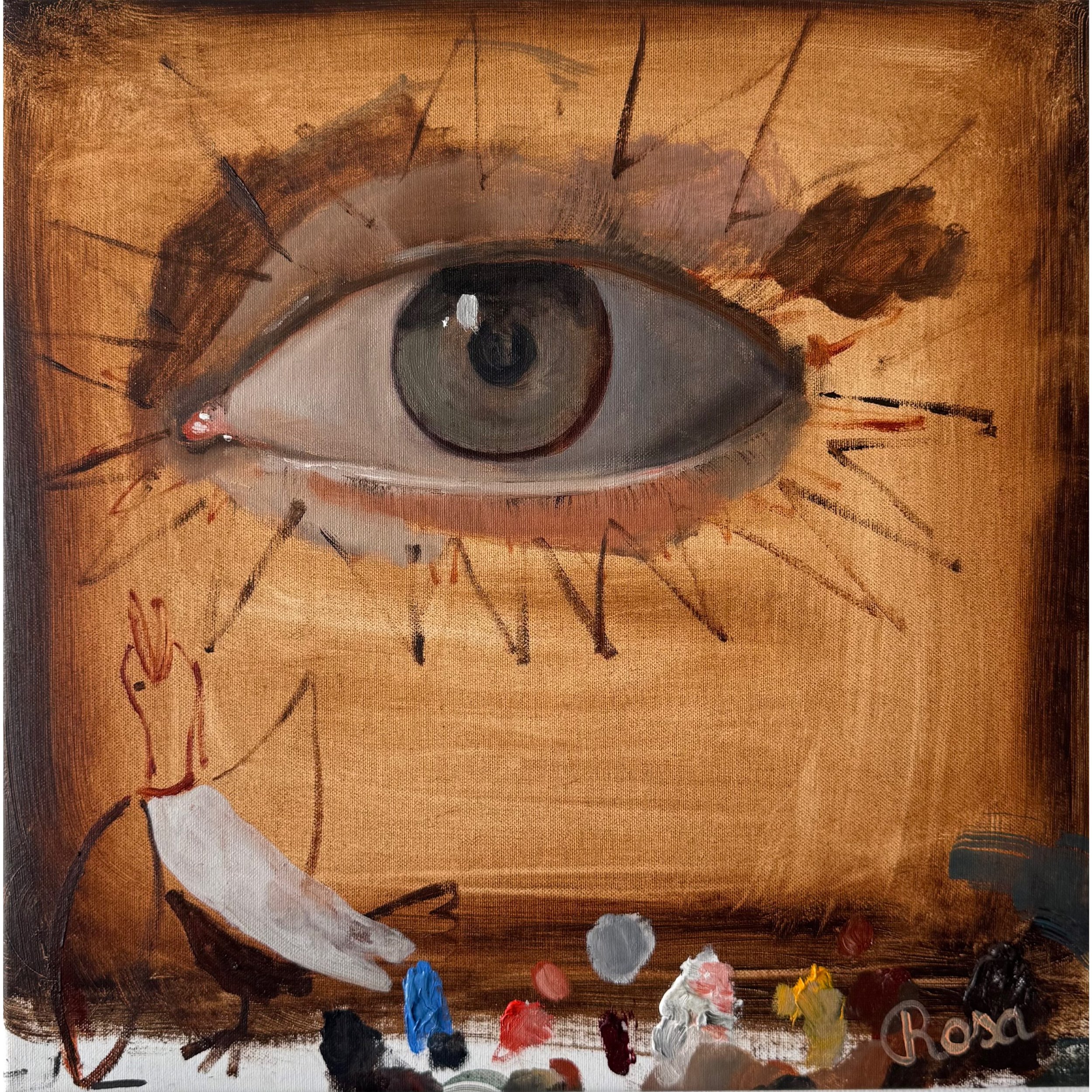 Eye with Guernica bird, 2025 - 2026