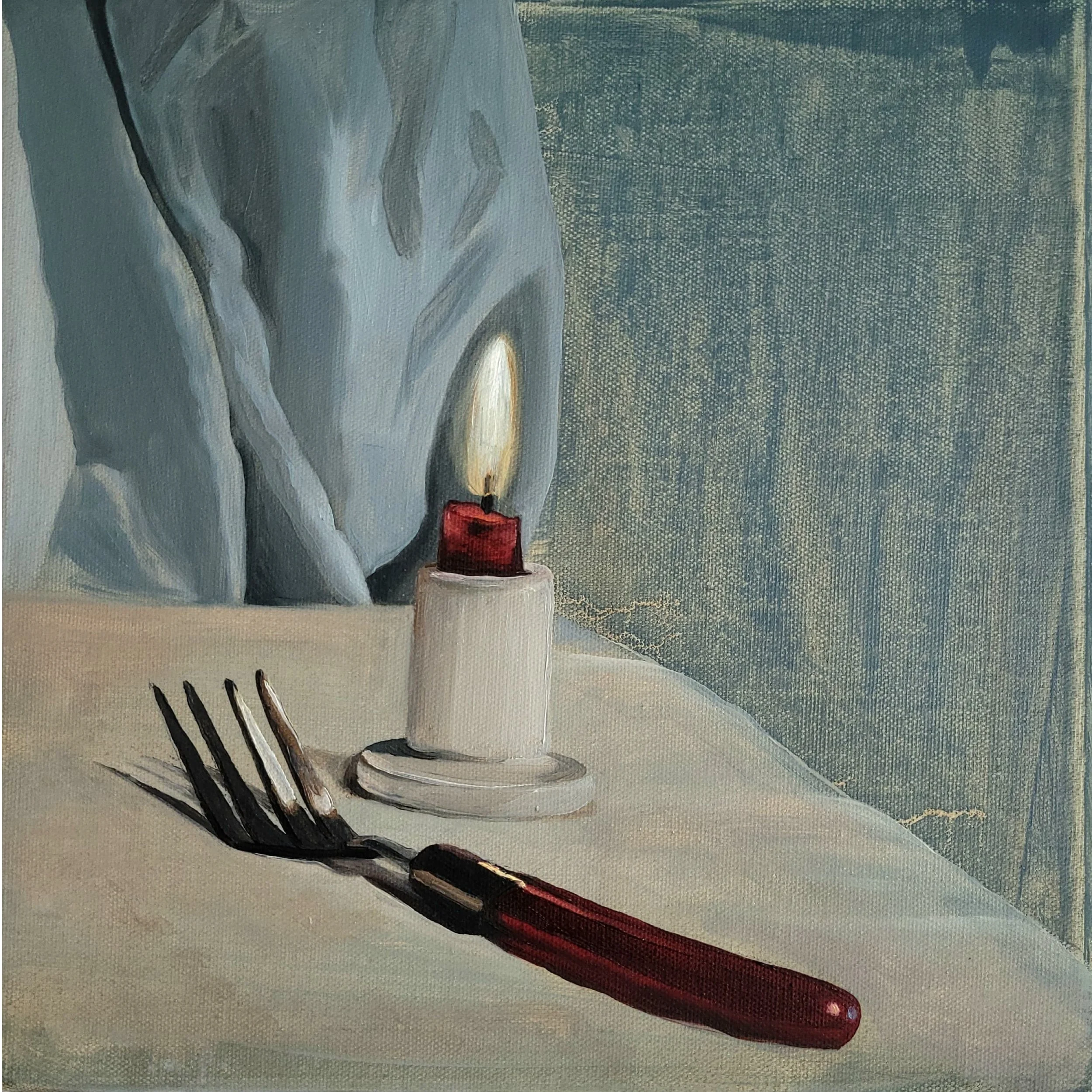 Fork with candlelight, 2024