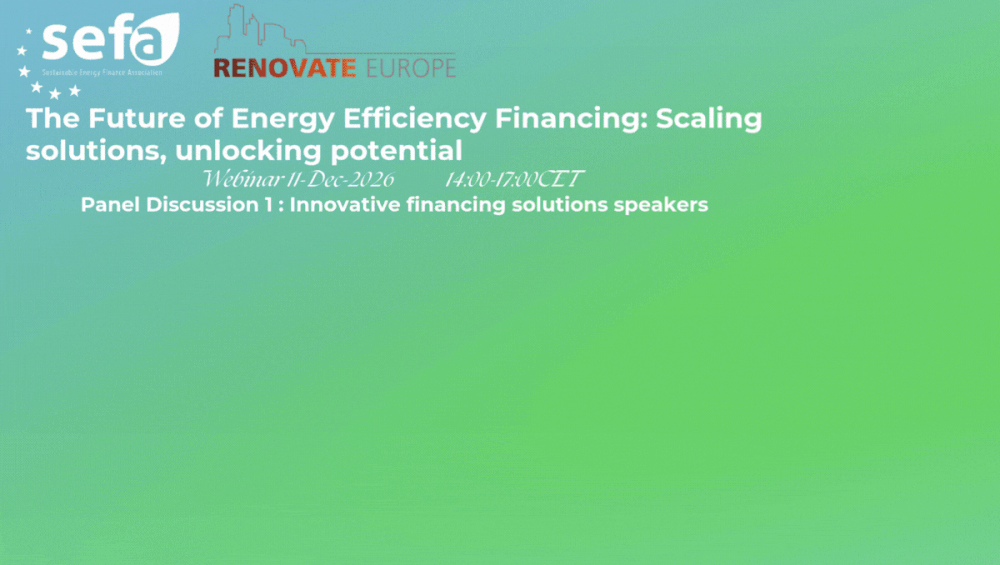 The Future of Energy Efficiency Financing: Scaling Solutions, Unlocking ...