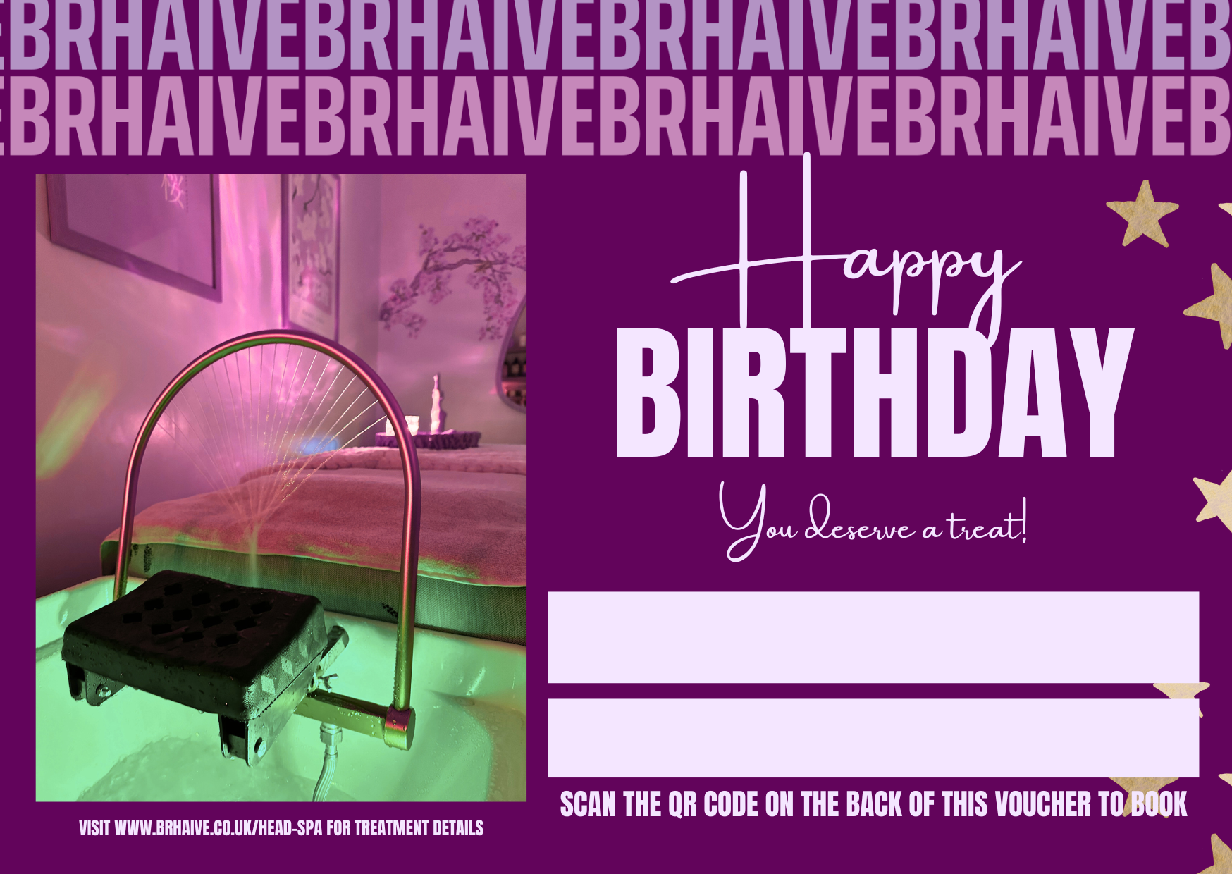 Happy Birthday Aura Headspa Voucher