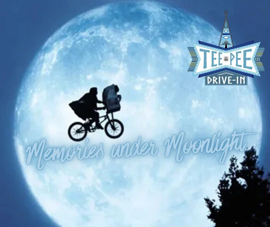 π Experience the Magic of E.T. — Under the Moonlight at the Teepee Drive-In! π
This week, we’re taking a trip down memory lane with E.T. the Extra-Terrestrial, the heartwarming story of friendship, adventure, and the little alien who r