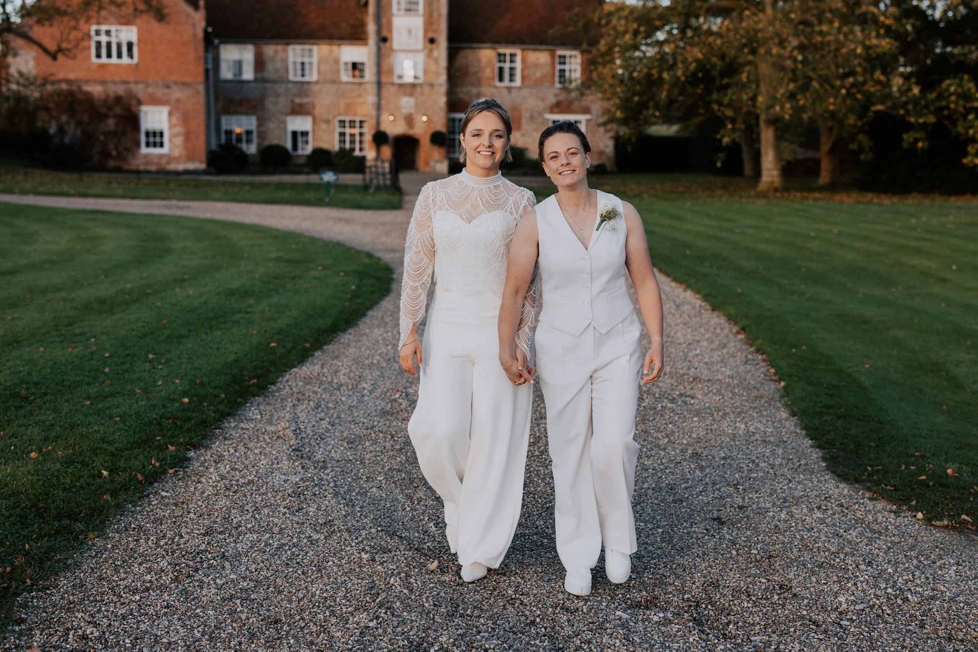 Amy &amp; Chelsea | Autumn Bruisyard Hall wedding