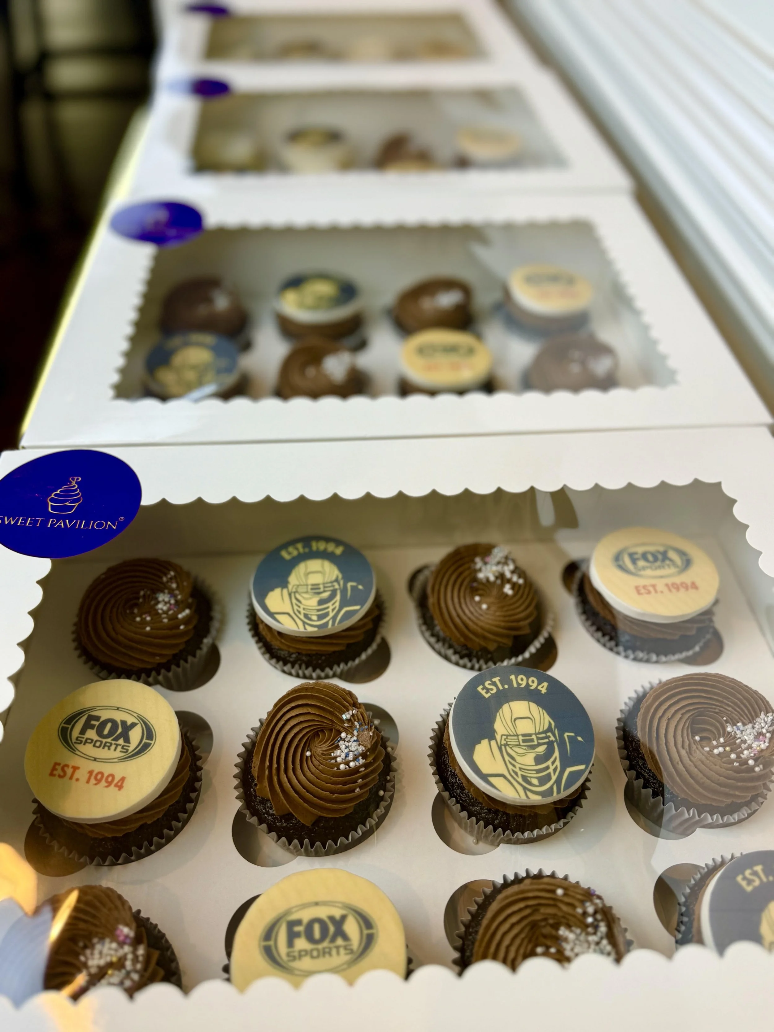 Corporate logo cupcakes - box of 12