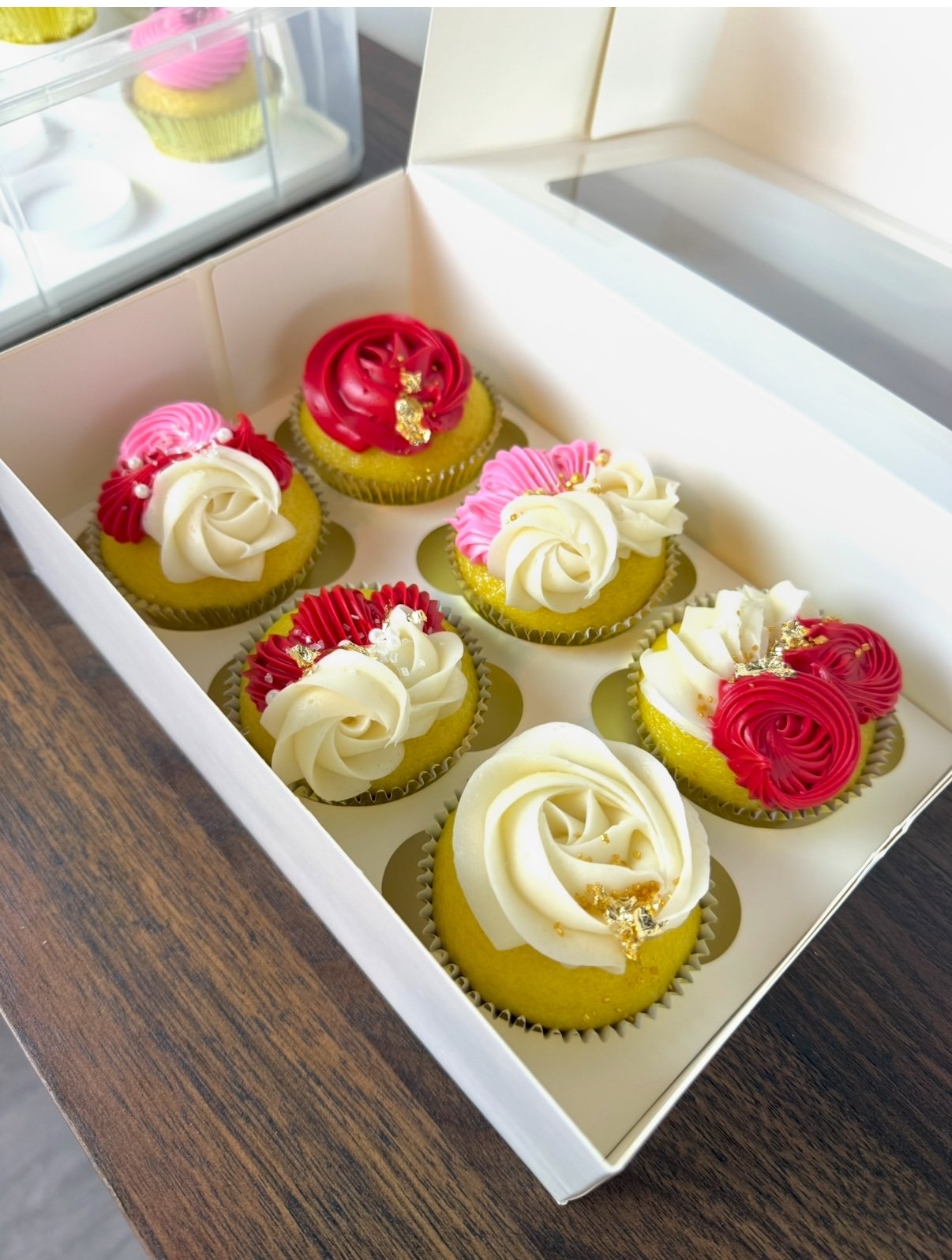 Valentine's Day cupcakes for your sweetheart, Vanessa Sencherey, black owned bakery, bakery Charlotte NC, CLT food, buttercream cupcakes near me