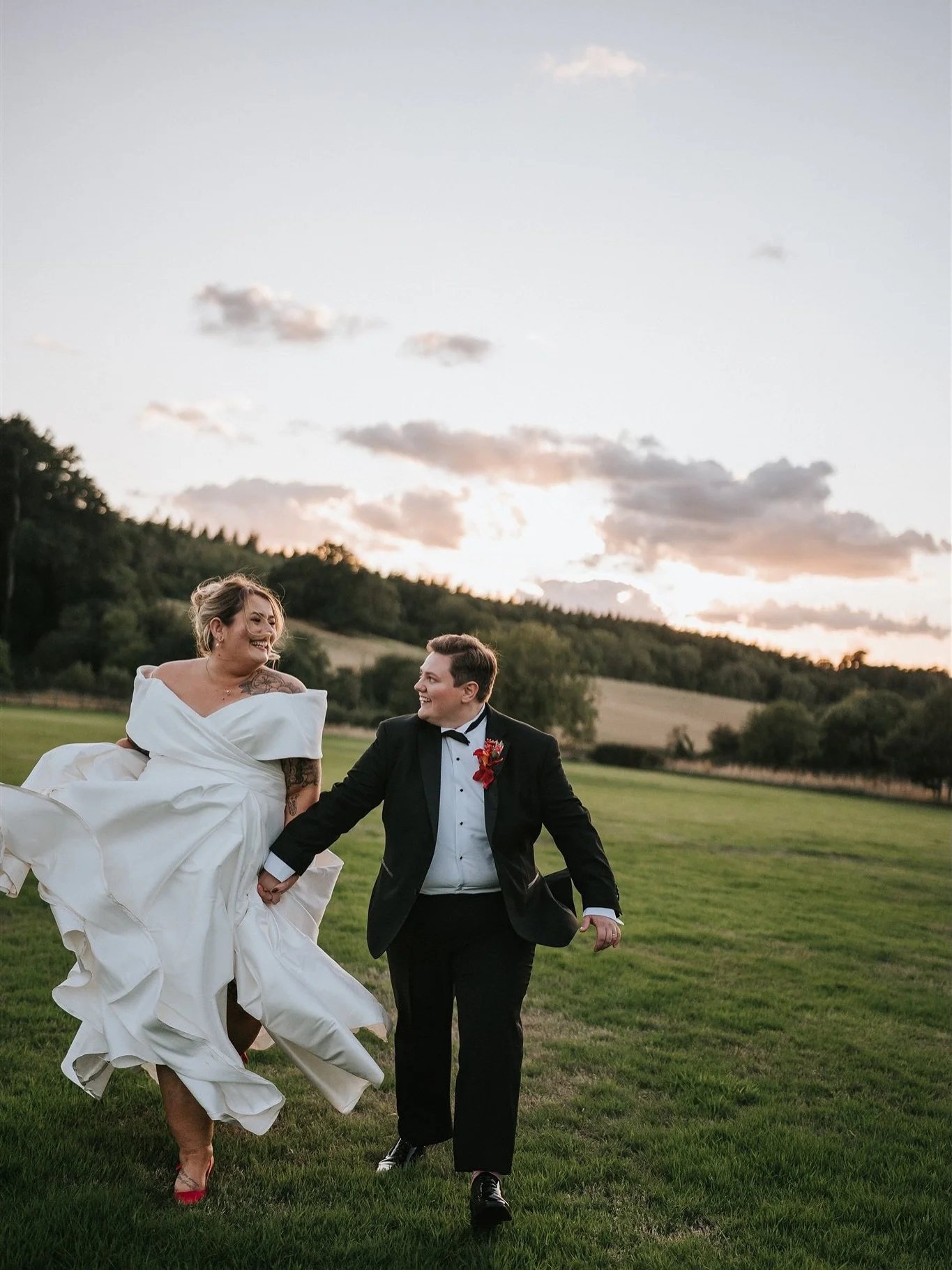 Hannah (She/Her) &amp; Zoe (She/Her) ❤️💕
What a perfect time to share this gorgeous wedding on their 6 month anniversary ✨
Not only was this wedding bloody gorgeous, full of fun, love &amp; colour but it was so romantic &amp; full of personality. We