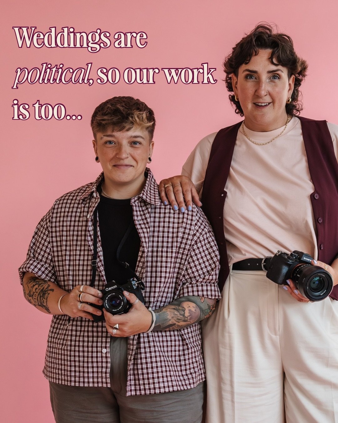 Hiiiiii! We&rsquo;re just here to remind you that weddings are political ✨
We see so much about how you shouldn&rsquo;t bring politics into your business, yet it&rsquo;s so important to understand weddings &amp; marriage are rooted in politics. 
We w