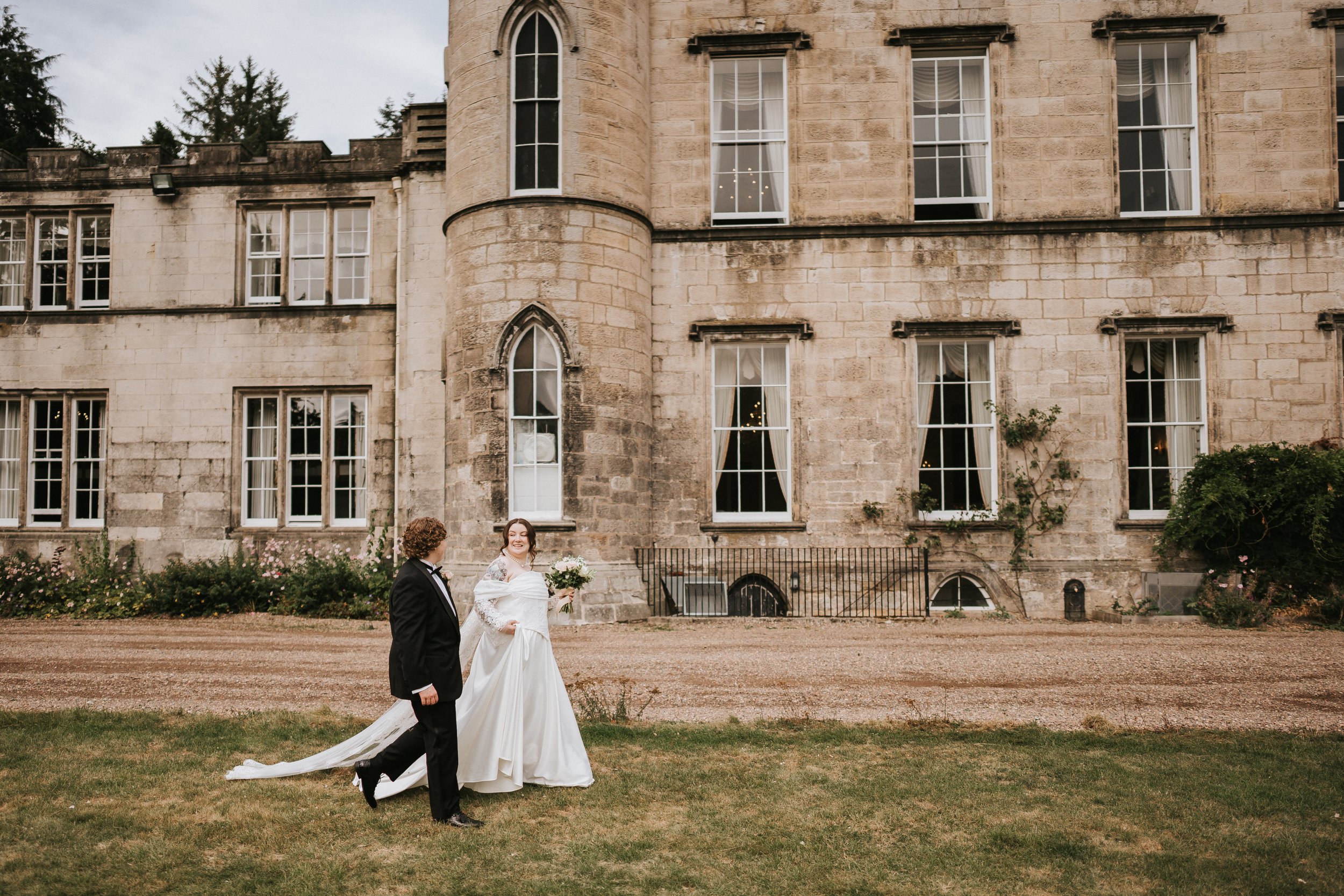 LGBTQ+ Wedding couple at Scotland Castle Wedding venue