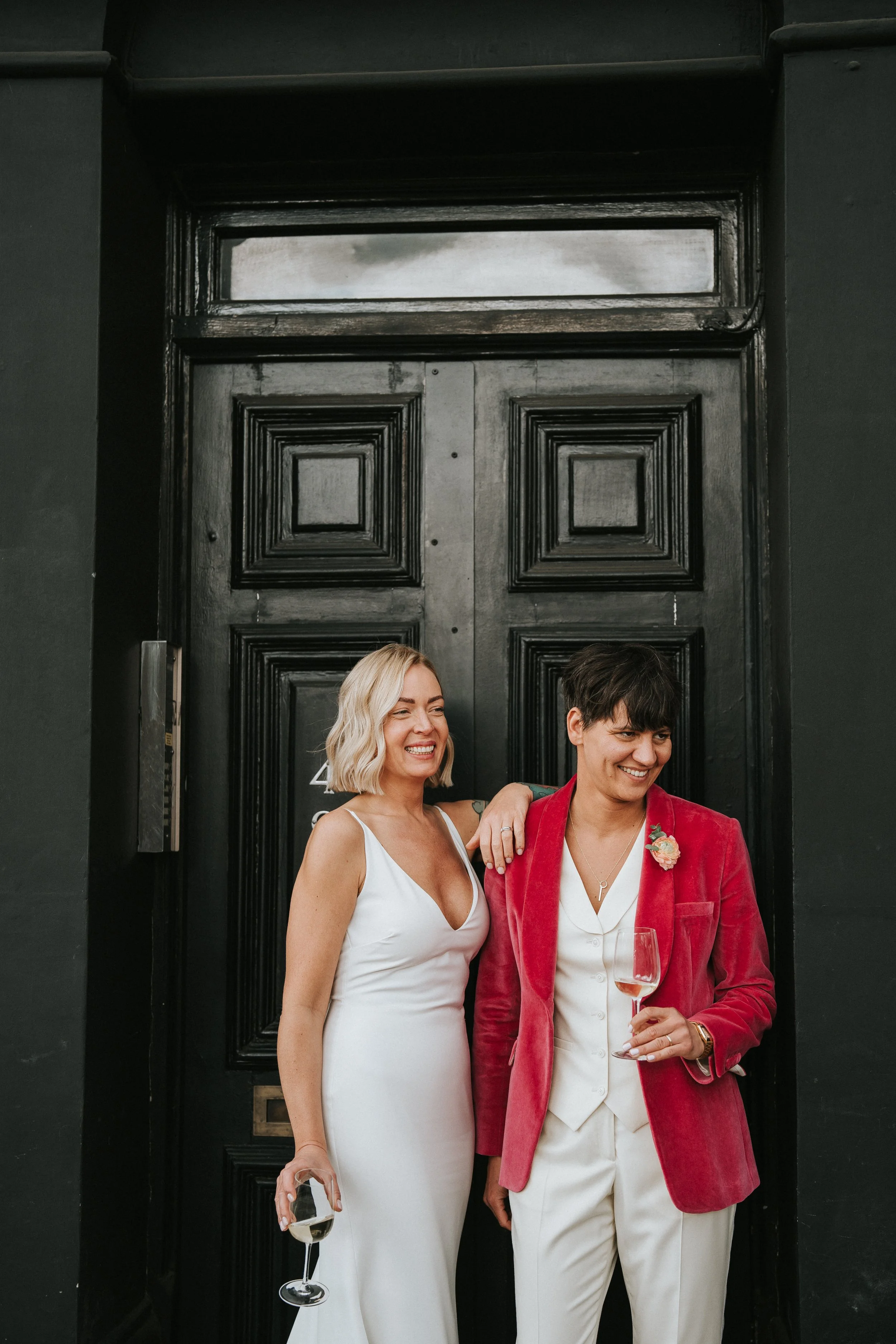 Neurodivergent wedding couple