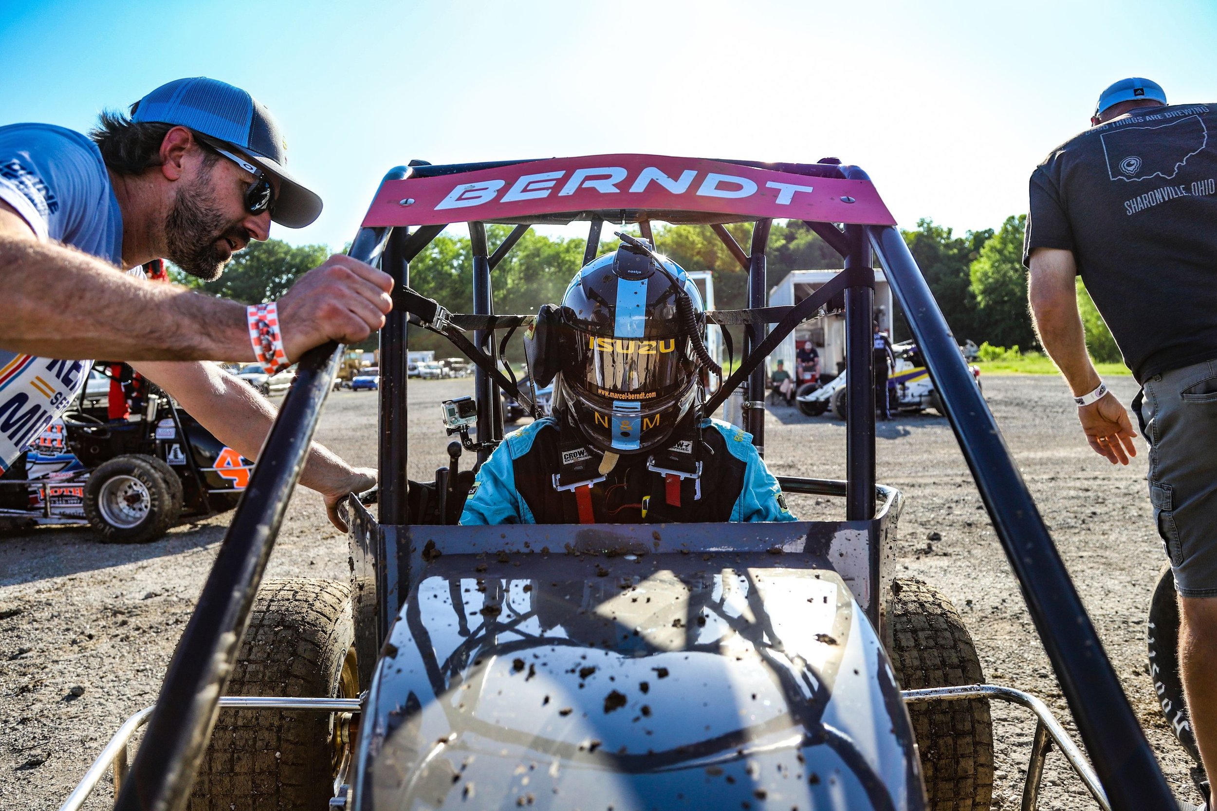 Berndt a long distance traveler for Kenyon Midget events