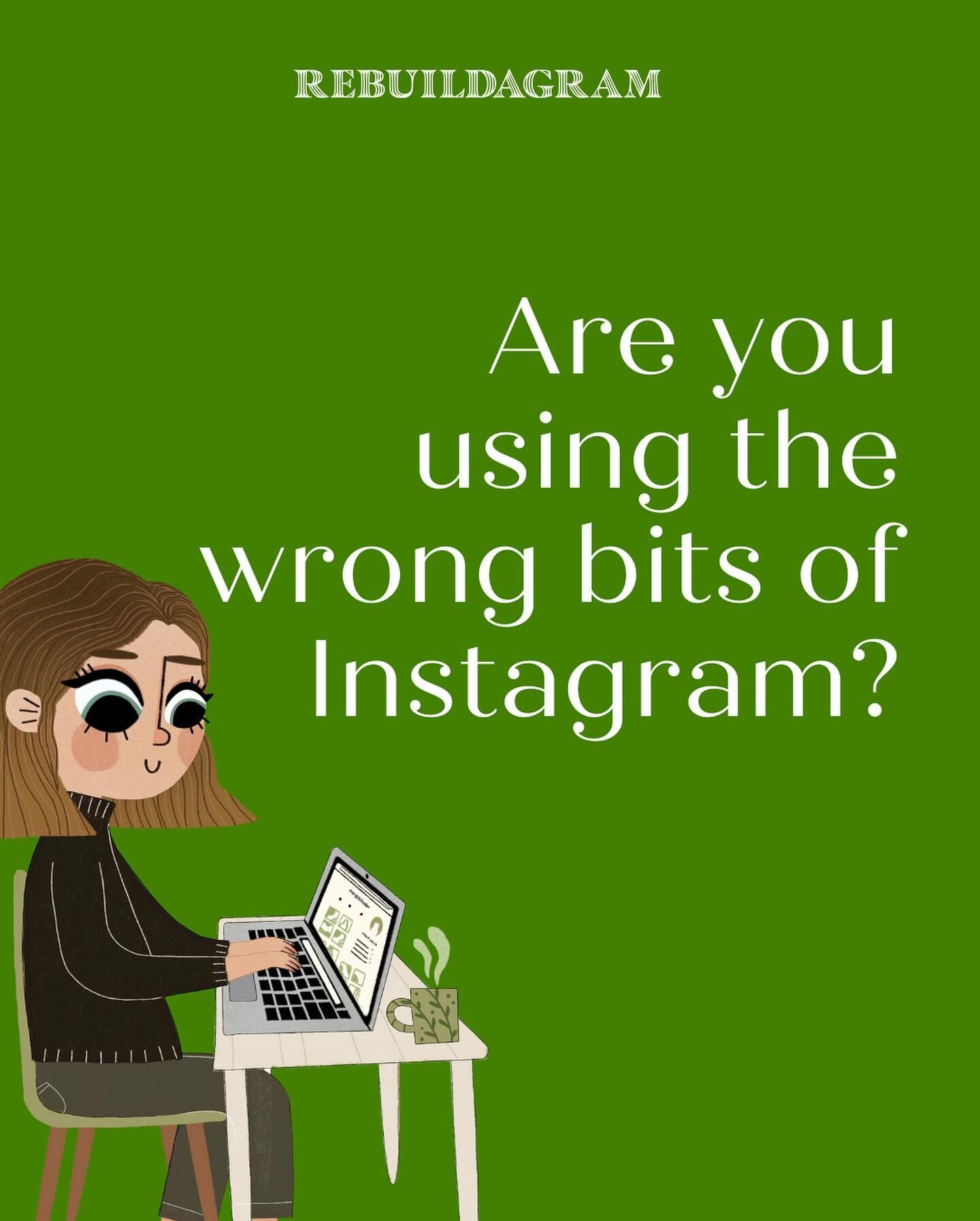 Are you concentrating on stories when you should be making reels? 😬 Never thought about going live? 🎤 Focusing on the wrong ⛔️ parts of instagram is a SUPER easy mistake to make 😕 because this platform does so much now! 

None of us have 8 hours ⏰