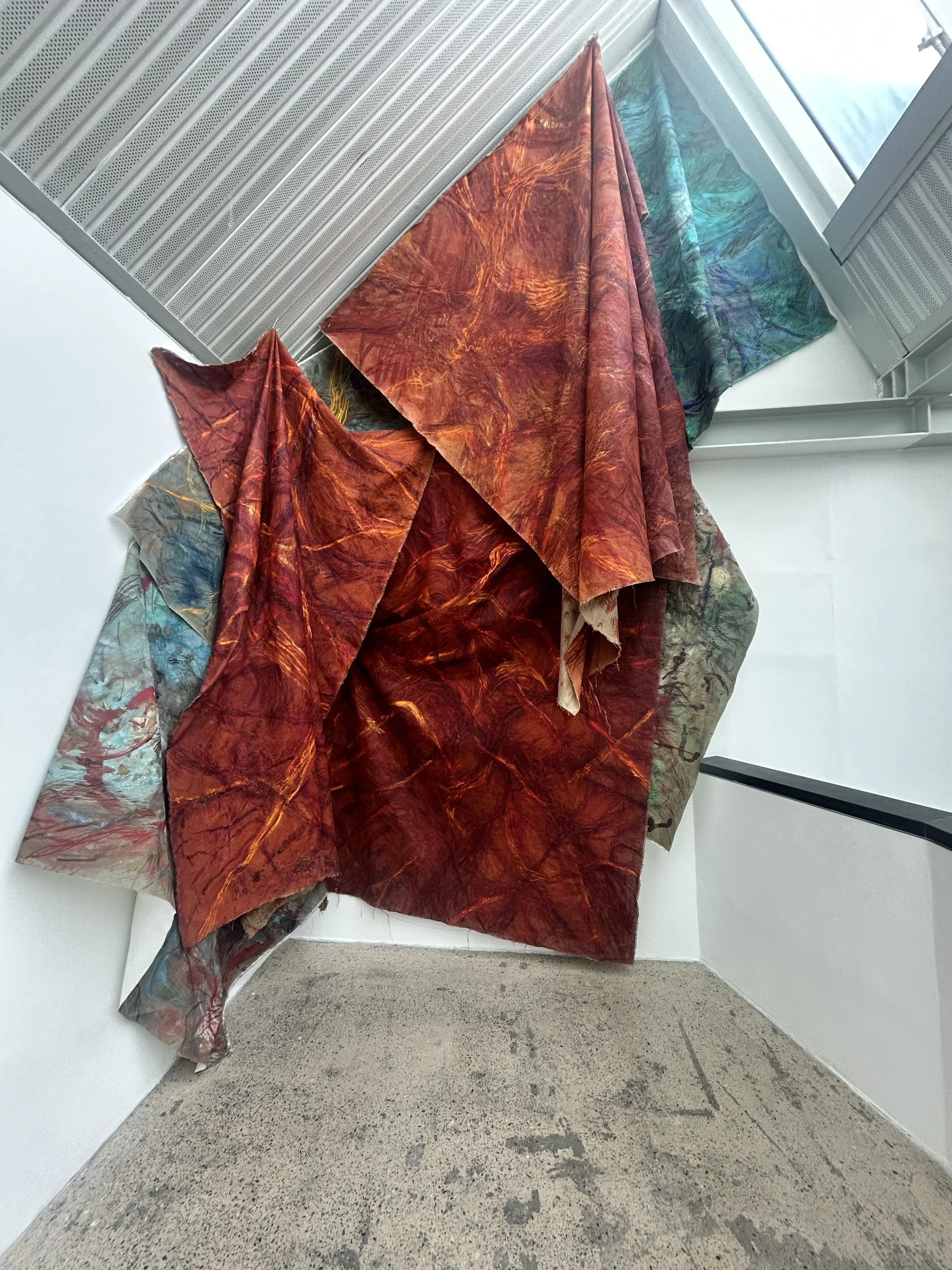PaintingHeffernanCaitlinUnderlandspigments, sand, oil bar on canvas, jute and linen, 2025.jpg