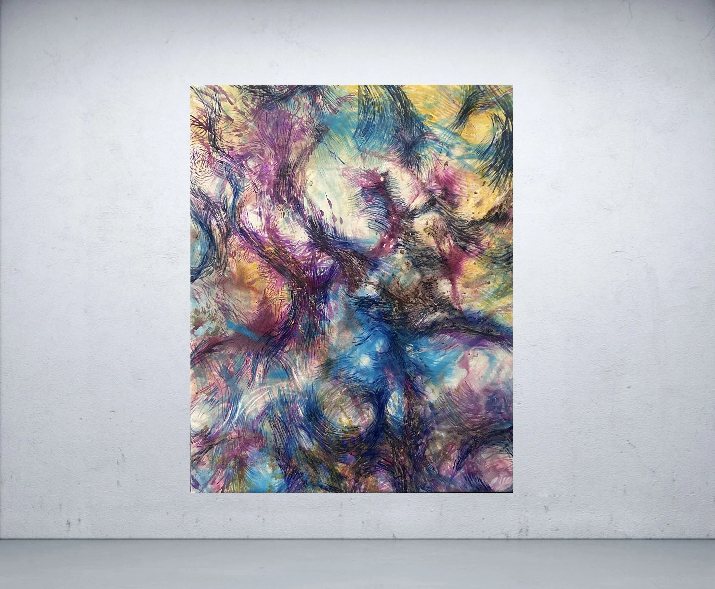 Entangledthoughtspigents, sand, acrylic, 150cmhx120cmw.jpg